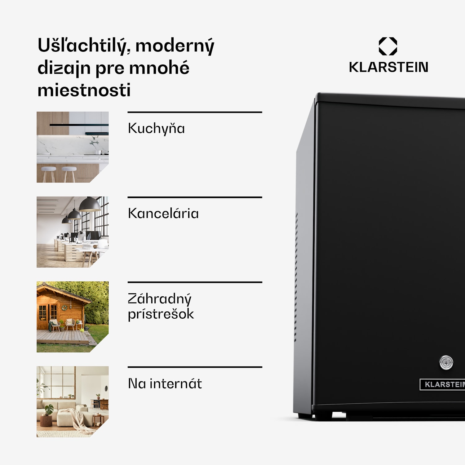 Matterhorn 44, mini chladnička, 44 litrov, 35 dB, kompaktná, uzamykateľná 44 litrov | Čierna