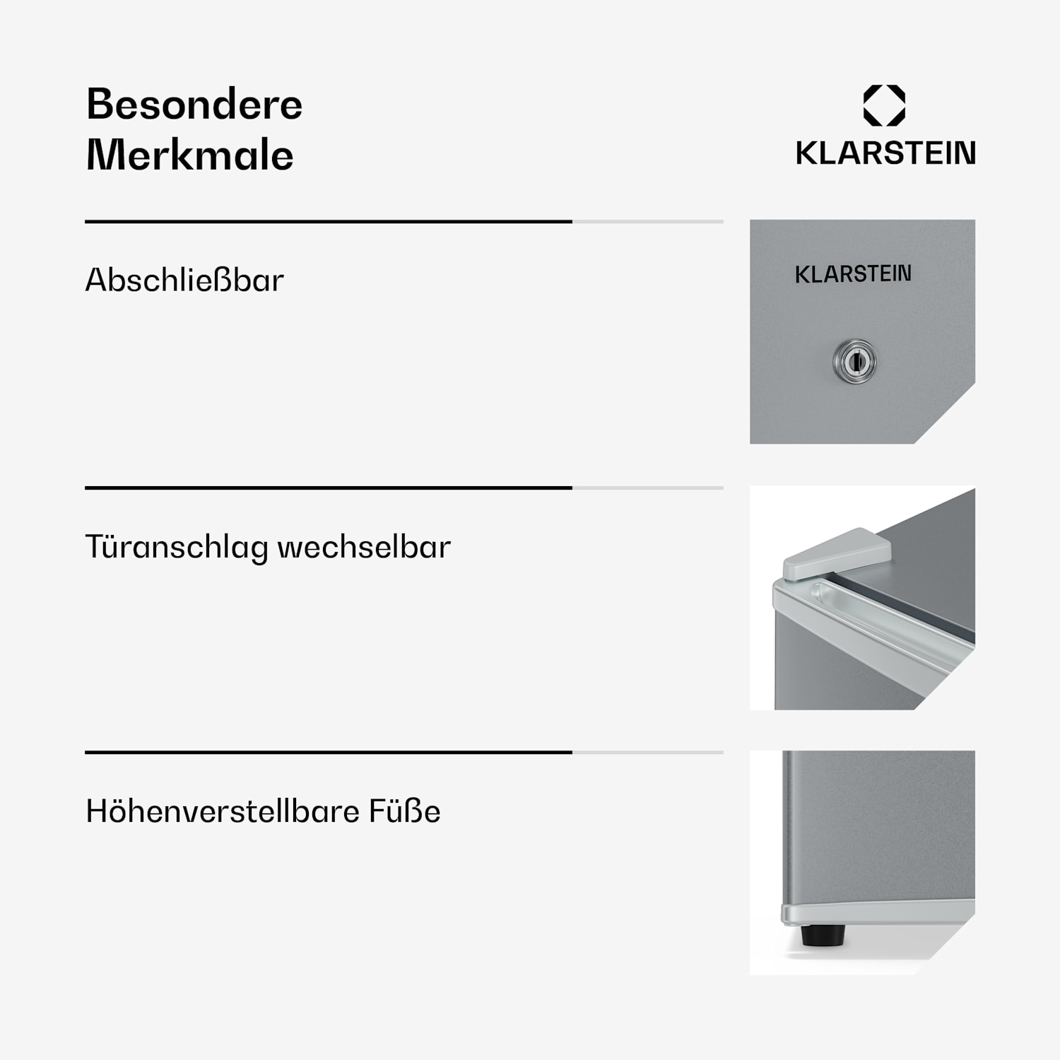 Matterhorn 44 Mini-réfrigérateur 44 litres 35 dB compact verrouillable 