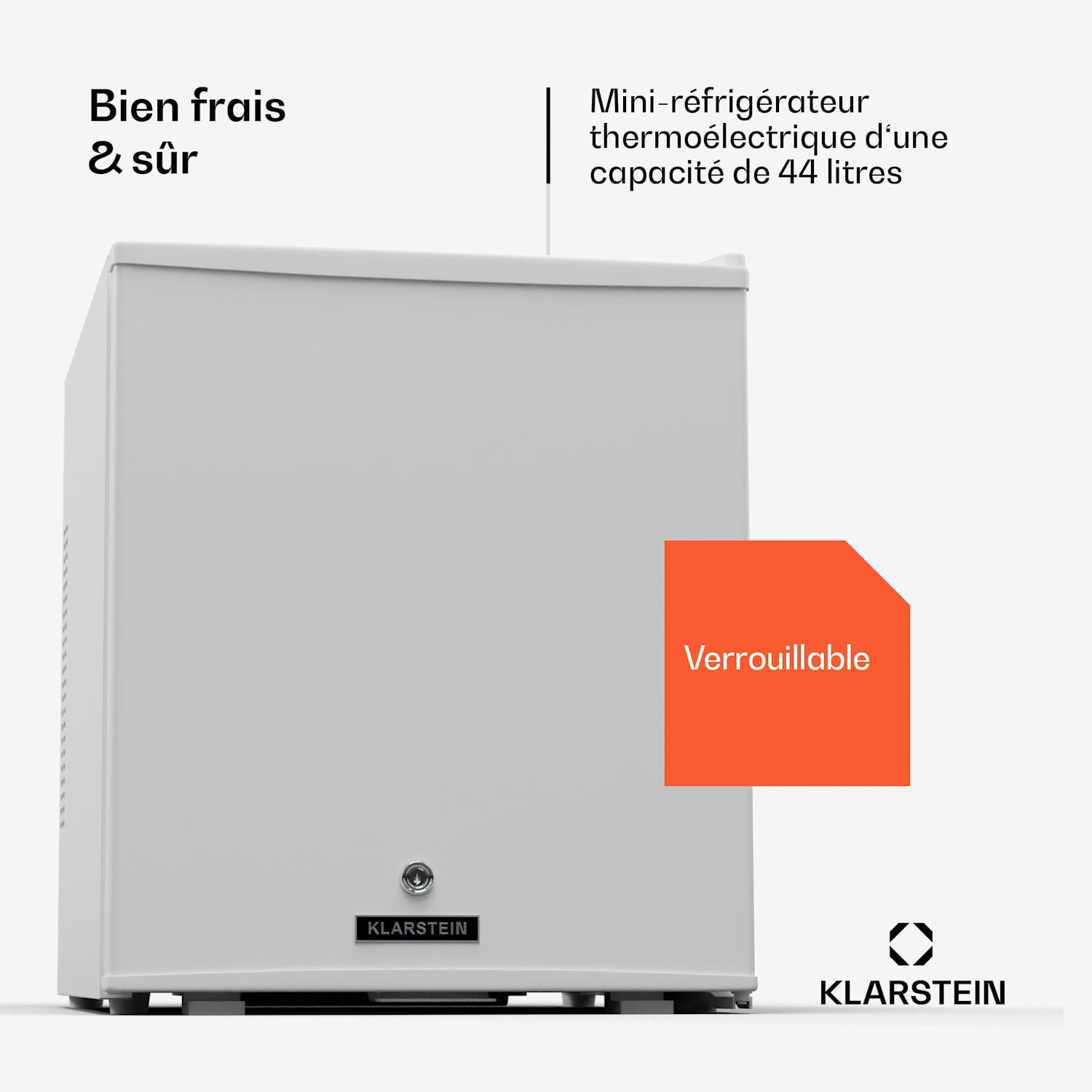 Matterhorn 44 mini-koelkast 44 liter 35 dB compact afsluitbaar 44 ltr | Wit