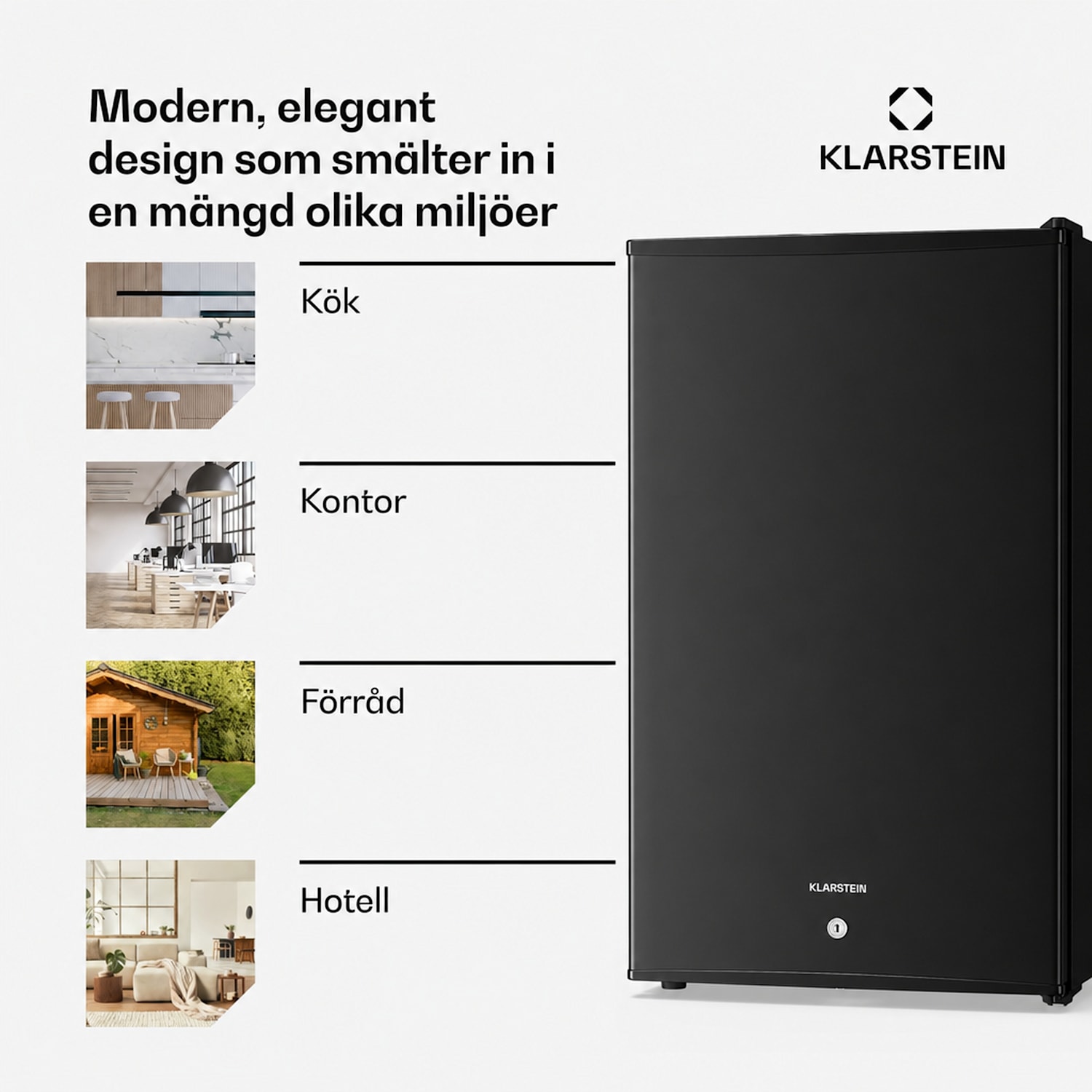Matterhorn 68 minikyl 68 liter 35 dB kompakt låsbar 68 L | Svart