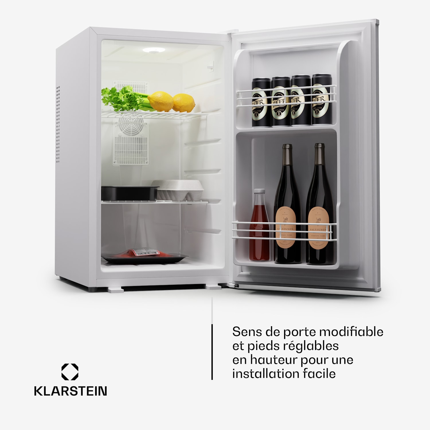 Matterhorn 68 mini-koelkast 68 liter 35 dB compact af te sluiten 68 ltr | Wit