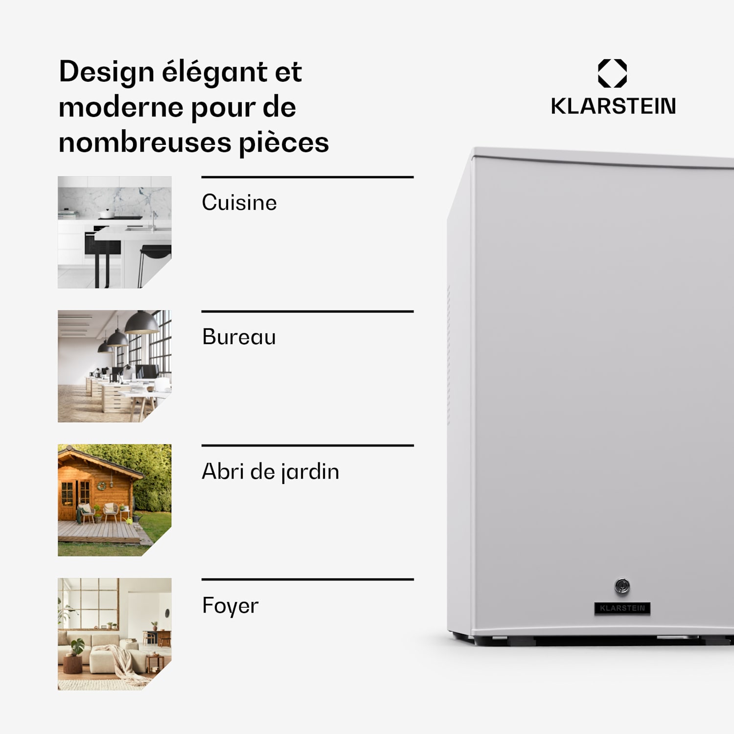 Matterhorn 68 mini-koelkast 68 liter 35 dB compact af te sluiten 68 ltr | Wit