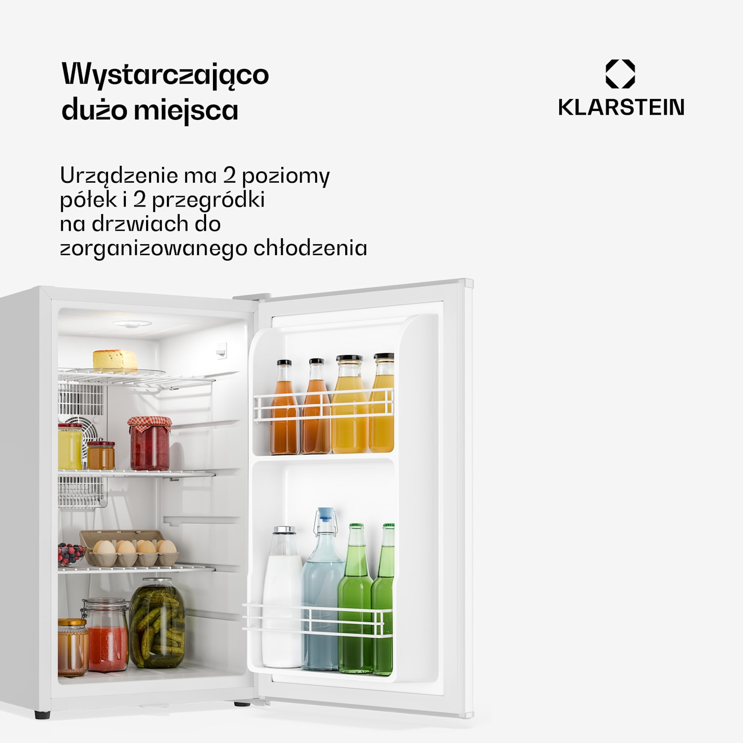 Matterhorn 68, mini lodówka, minibar, 68 l, 35 dB, kompaktowa, zamykana na klucz 68 Ltr | Biały