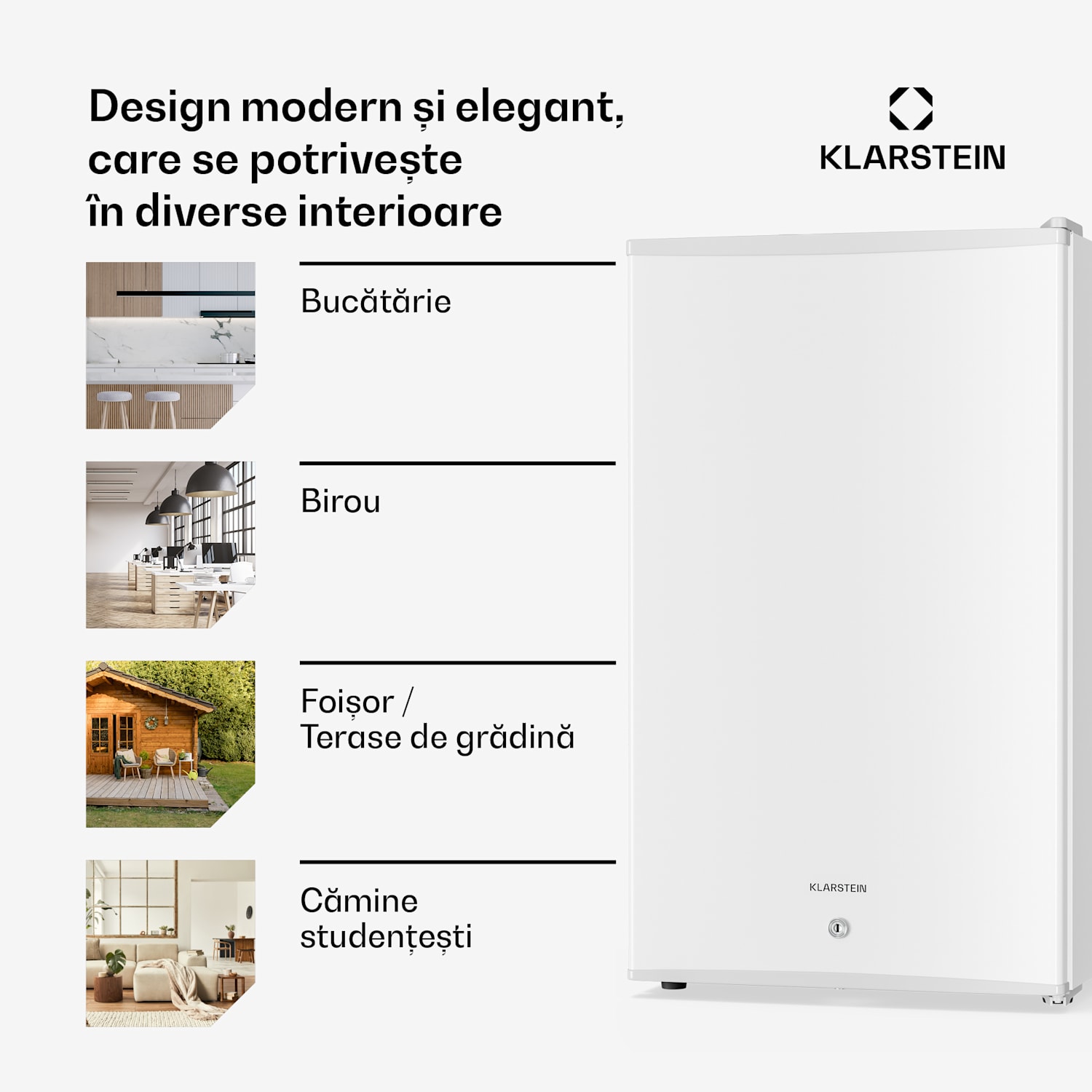 Matterhorn 68, mini-frigider, 68 litri, 35 dB, compact, cu cheie 68 Ltr | Alb