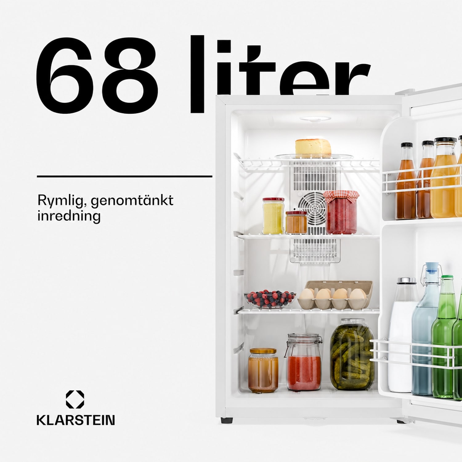 Matterhorn 68 minikyl 68 liter 35 dB kompakt låsbar 68 L | Vit