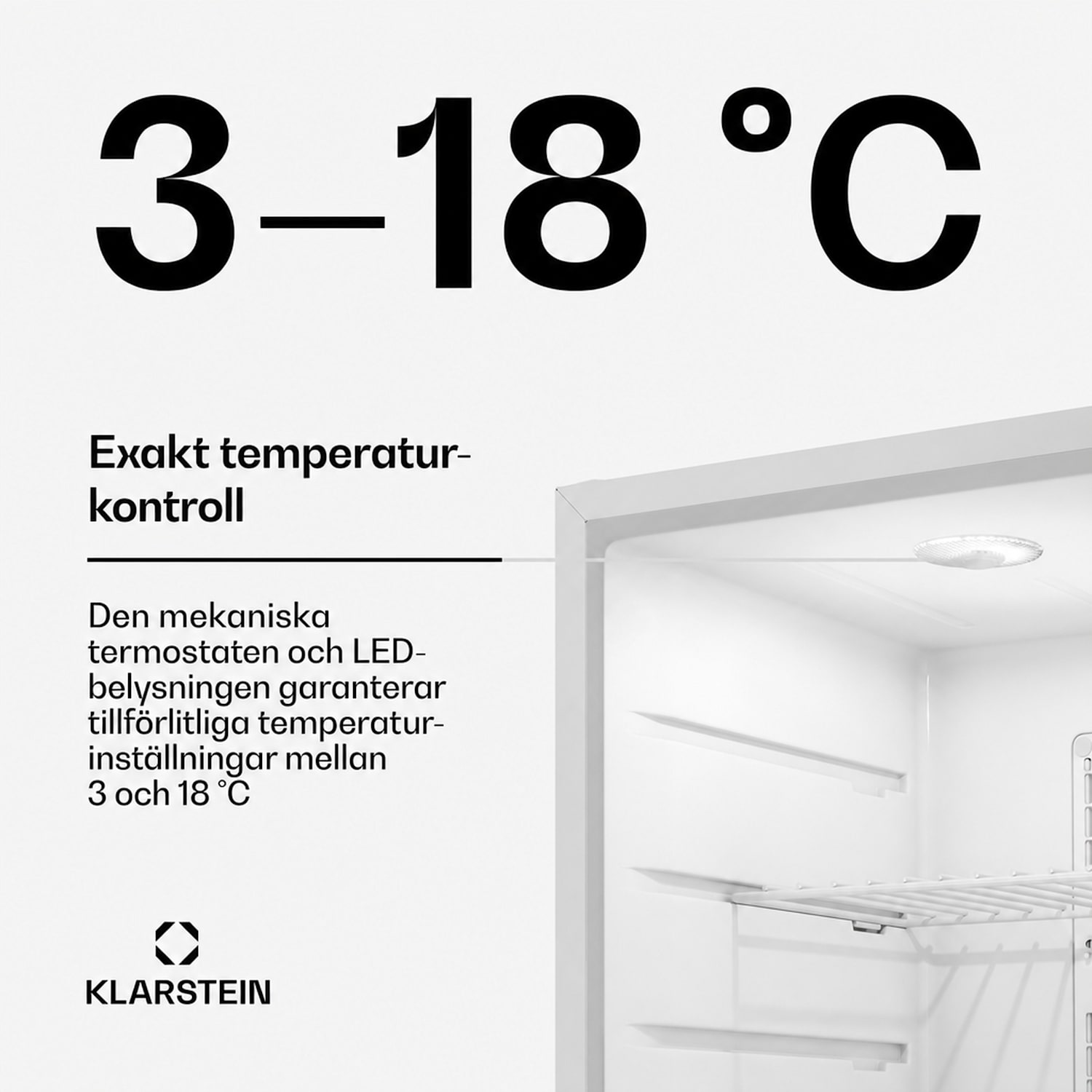 Matterhorn 68 minikyl 68 liter 35 dB kompakt låsbar 68 L | Vit