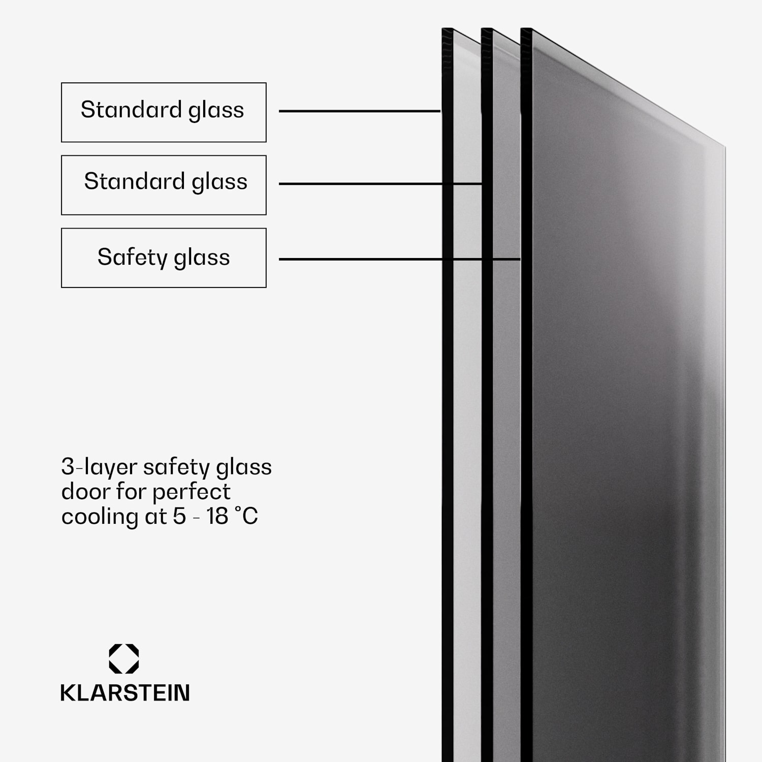 Shiraz 8 Uno, borhűtő, 8 palack, 8 - 18 °C, érintős vezérlés 8 palack | 1 hűtőzóna | Fekete