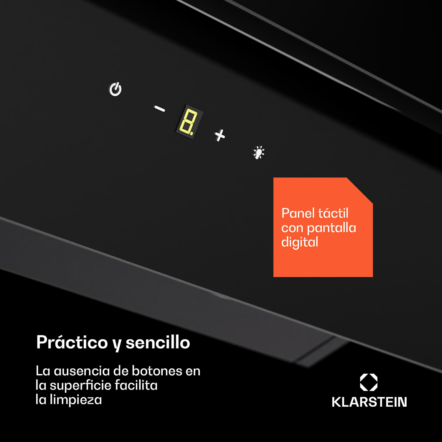 Campana de cocina Antonia 60 60cm 247 m³/h Touch EEK A++ Cristal  