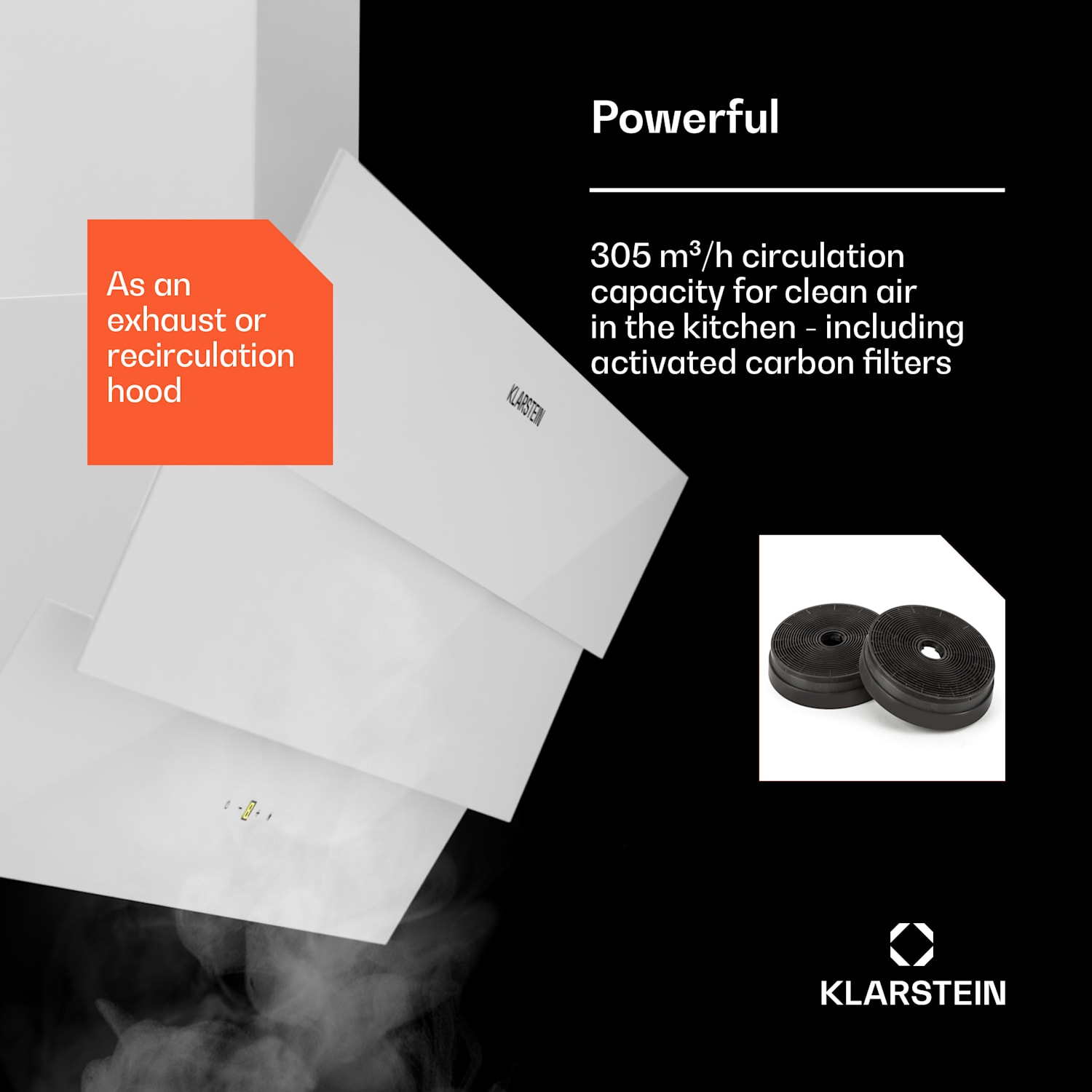 Antonia 90 afzuigkap 90 cm 247 m³/h touch EEK A++ glas 90 cm | Wit