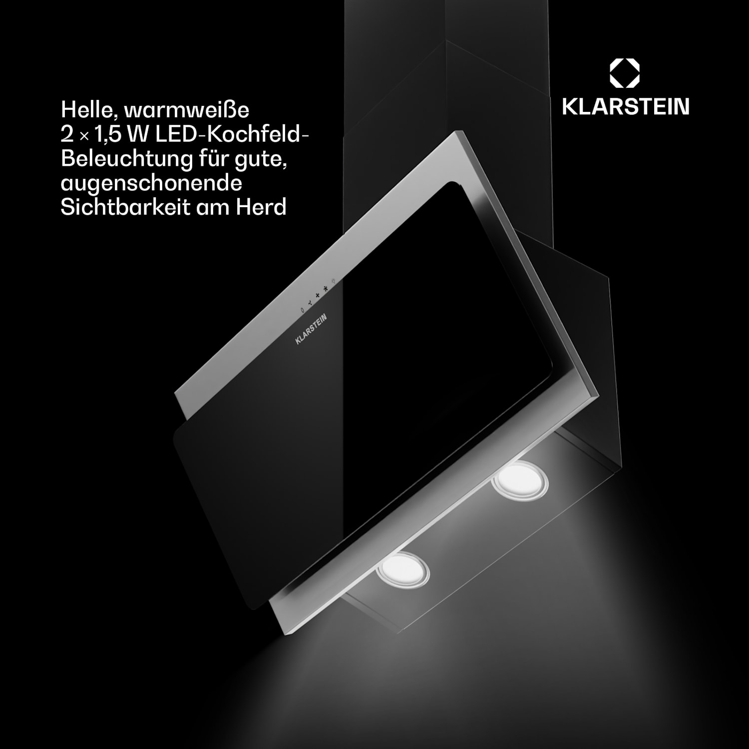 Alessia 60 Dunstabzugshaube Kopffreihaube 247 m³/h Push Control 