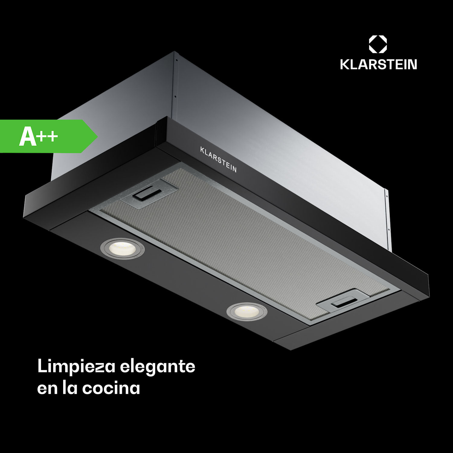 Campana extractora Viola función telescópica 60 cm 290m³/h EEK A+ 