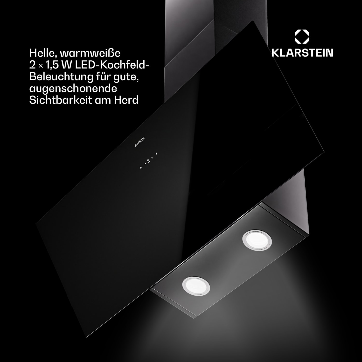 Laurel 90 Dunstabzugshaube 90cm Abluft: 247 m³/h LED Touch 90 cm | Schwarz