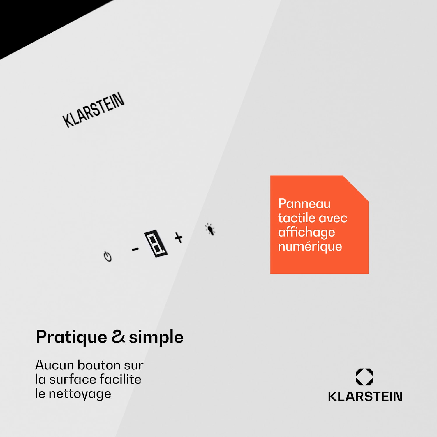 Laurel 60 hotte aspirante 60cm évacuation : 247 m³/h LED tactile 60 cm | Blanc