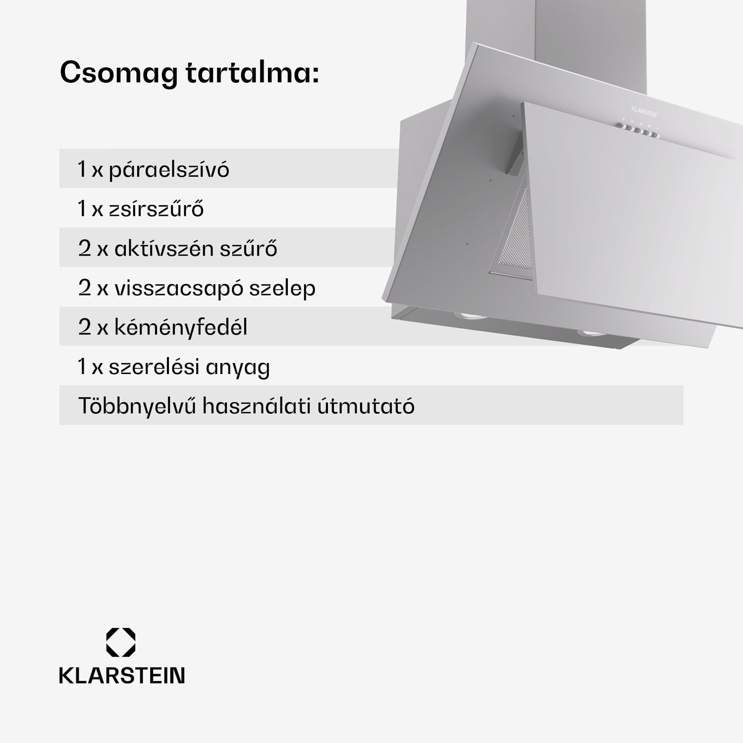 Athena 60, páraelszívó, 60 cm, 247 m³/h, LED, elszívás/légcirkuláció 60 cm | Rozsdamentes acél