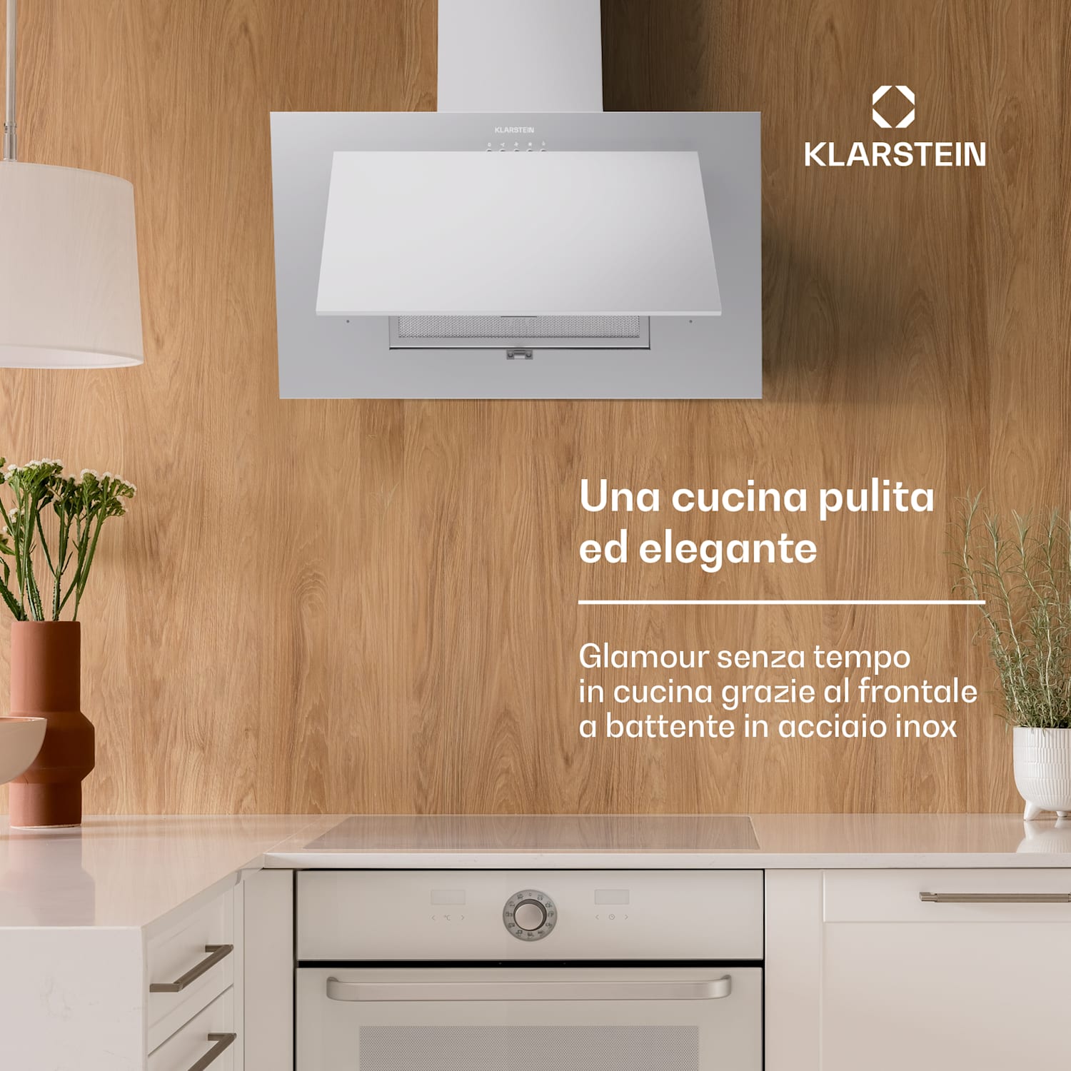 Athena 60 - Cappa aspirante, 60 cm, 247 m³/ora, LED, scarico/ricircolo 60 cm | Aço Inoxidável