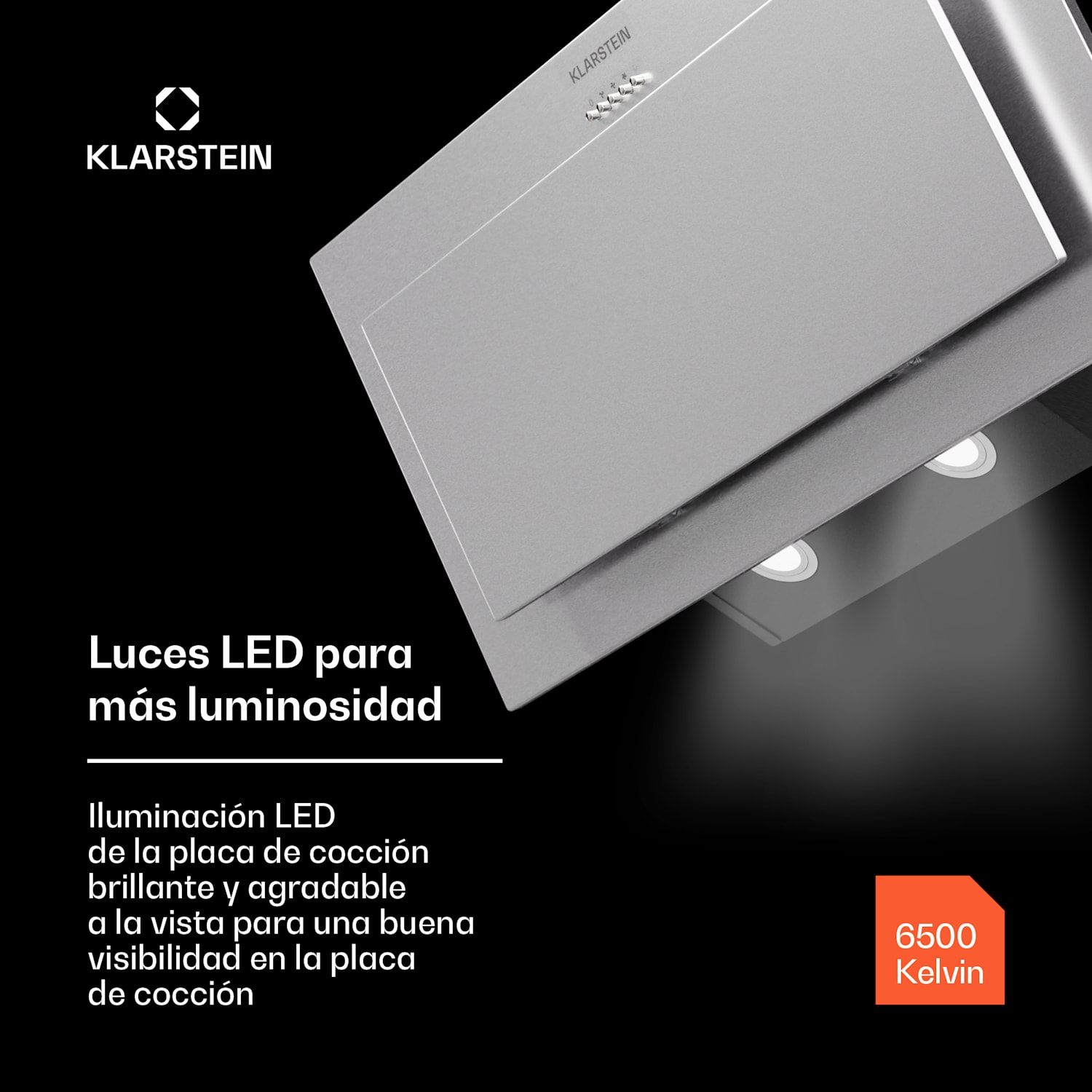 Athena 90 Campana extractora 90 cm 300 m³/h Led Extracción/recirculación de aire 