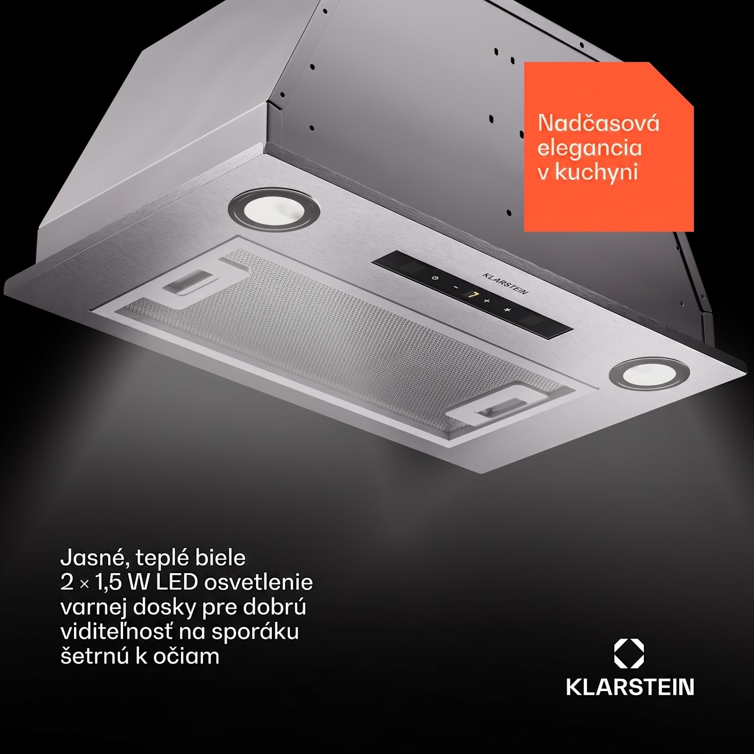 Paolo 52, podskrinkový digestor 52 cm 439 m³/h LED Touch A++ 52 cm | Nehrdzavejúca oceľ