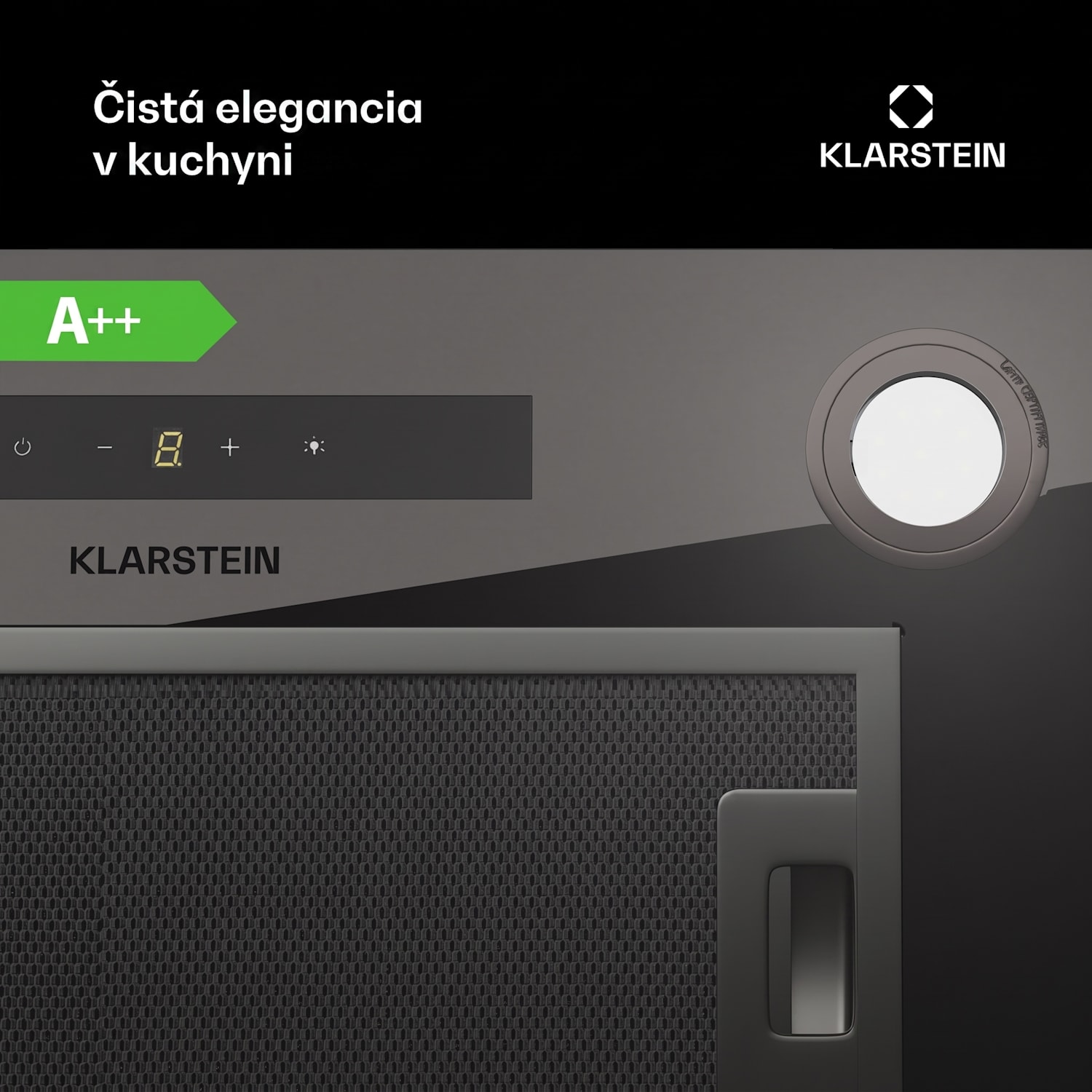 Paolo 52 vstavaný Digestor 52 cm 439 m³/h LED Touch A++ 52 cm | Čierna