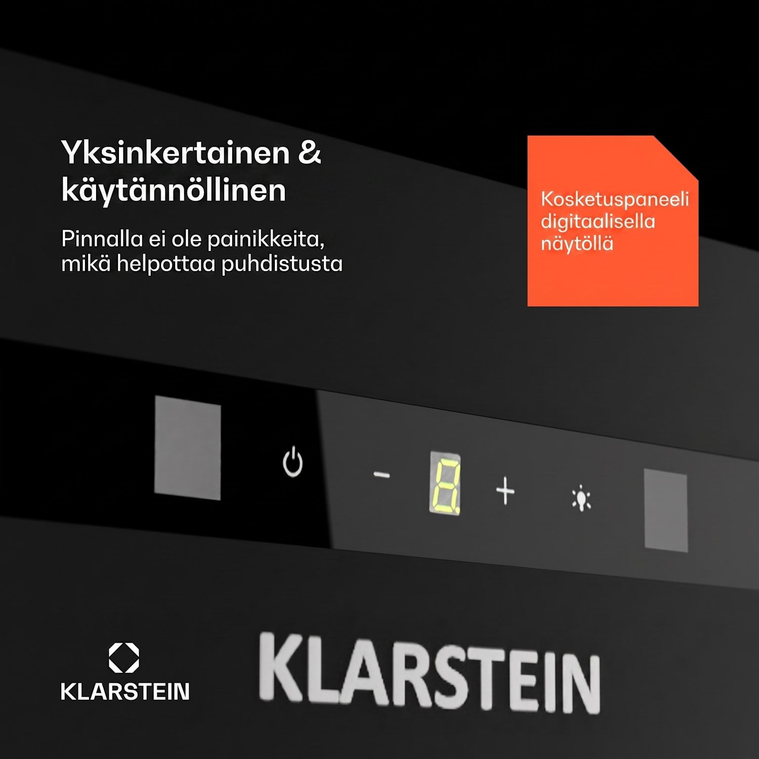Paolo 72 liesituuletin integroitava 72 cm 520 m³/h LED kosketus A++ 72 cm | Musta