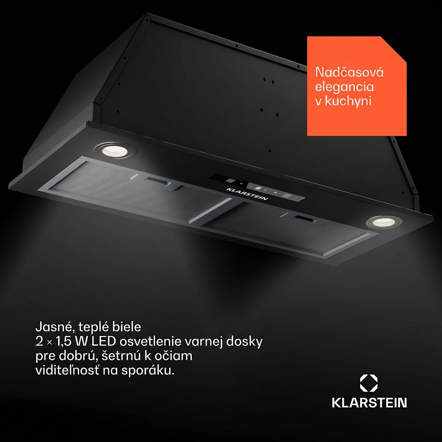 Paolo 72 vstavaný Digestor 72 cm 520 m³/h LED Touch A++ 72 cm | Čierna