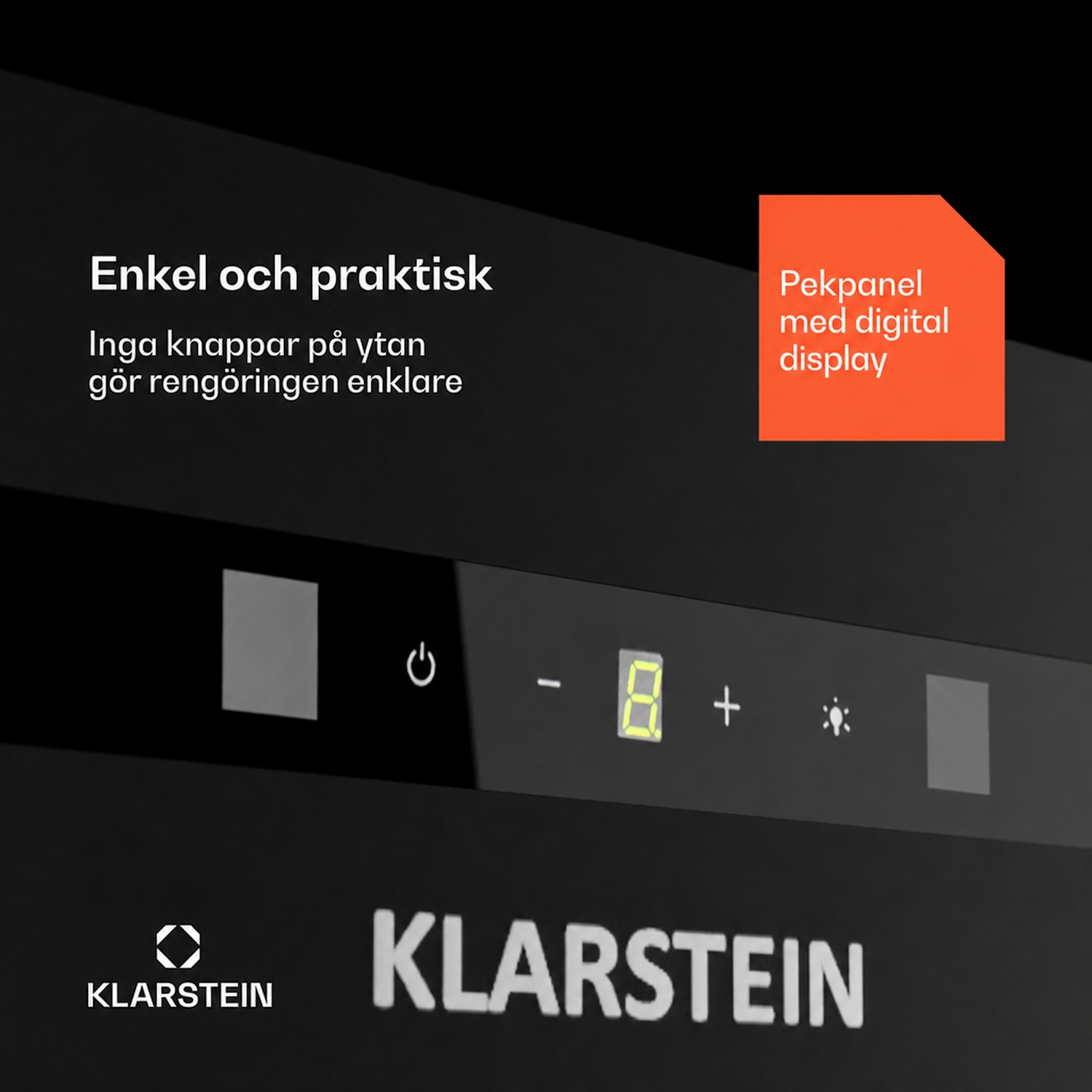Paolo 72 Köksfläkt inbyggnad 72 cm 520 m³/h LED touch A++ 72 cm | Svart