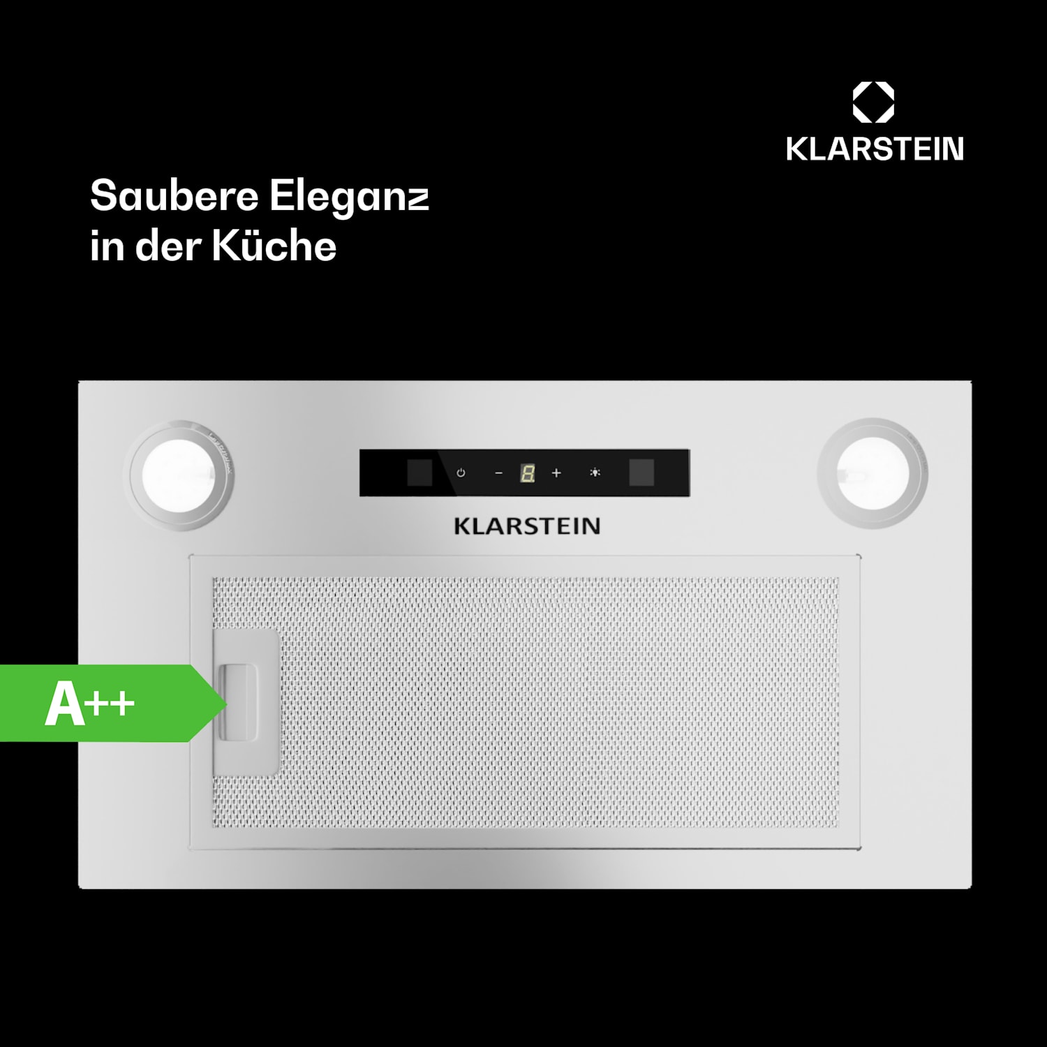 Paolo 52 Dunstabzugshaube Einbau 52 cm 439 m³/h LED Touch A++ 