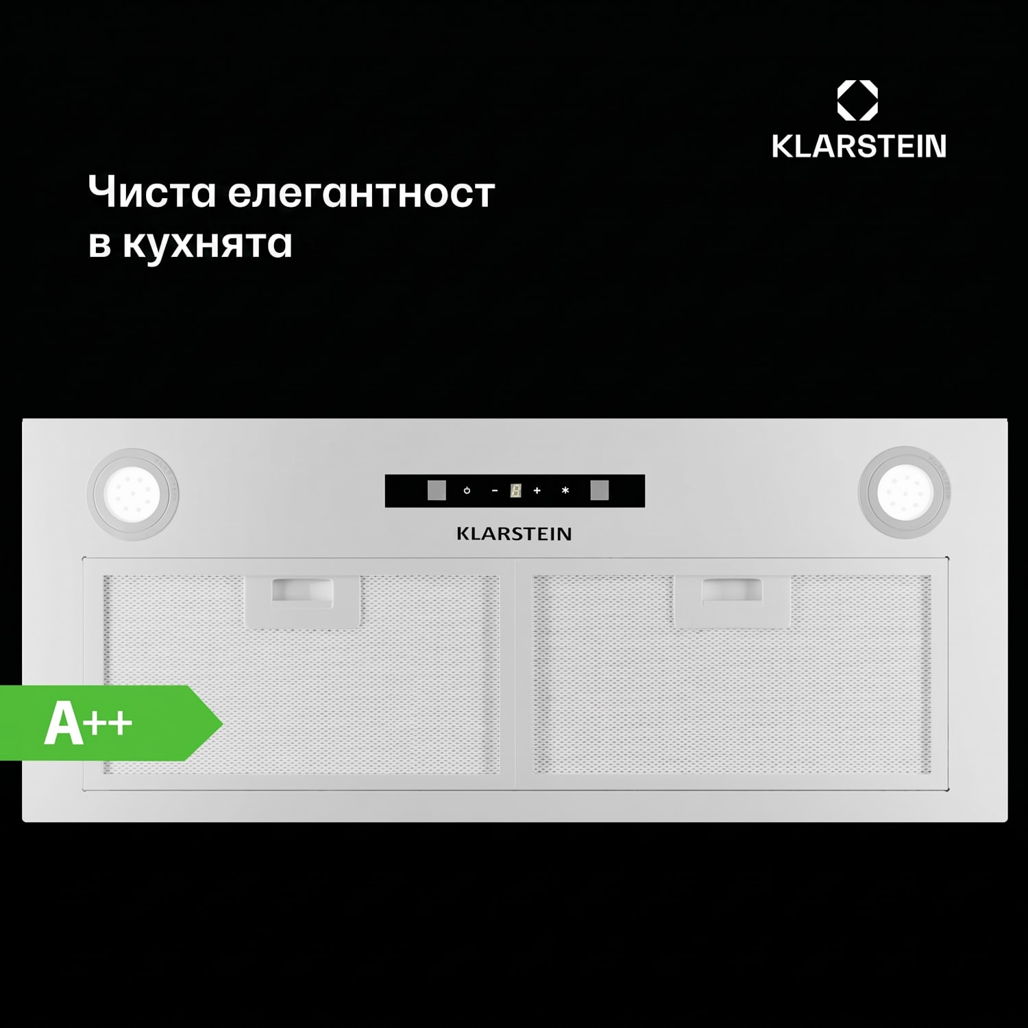 Paolo 72 абсорбатор за вграждане 72 cm 520 m³/h LED Touch A++ 72 cm | Бял