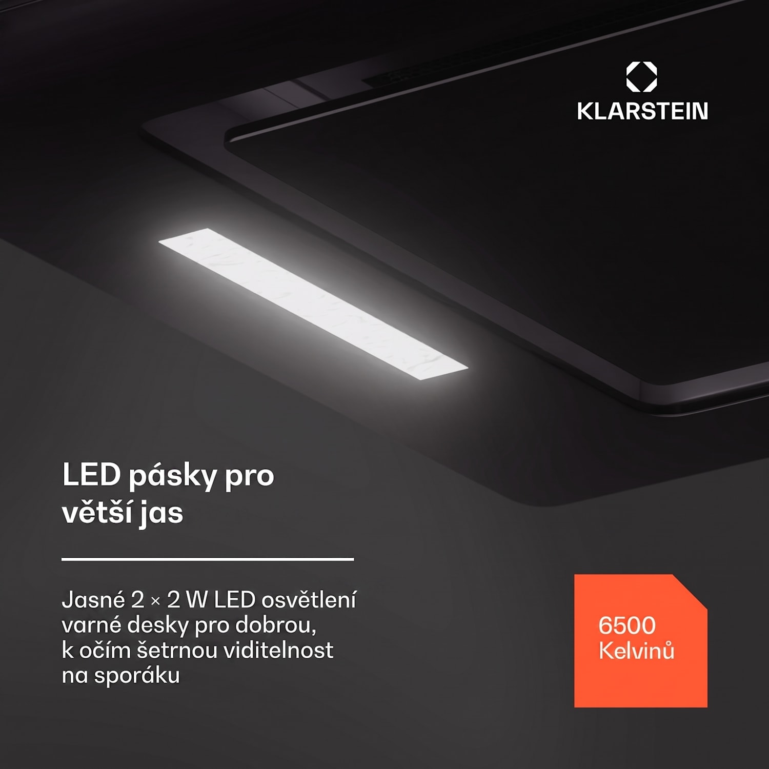 Hektor Eco, digestoř, 52 cm, 466 m³/h, dotykové ovládání, sklo 52 cm | Černá
