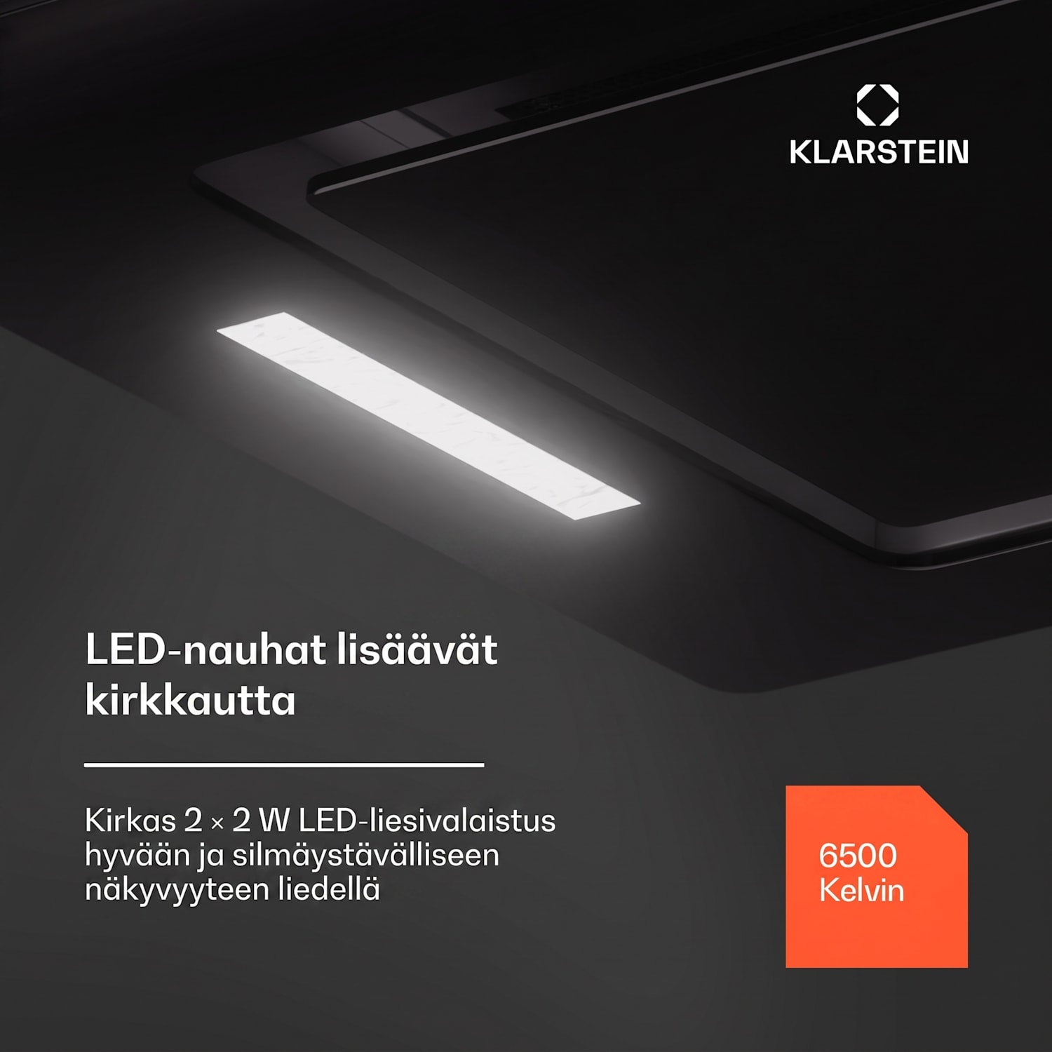 Hektor Eco -liesituuletin 52 cm 466 m³/h kosketus lasi 52 cm | 466 m³/h | Musta