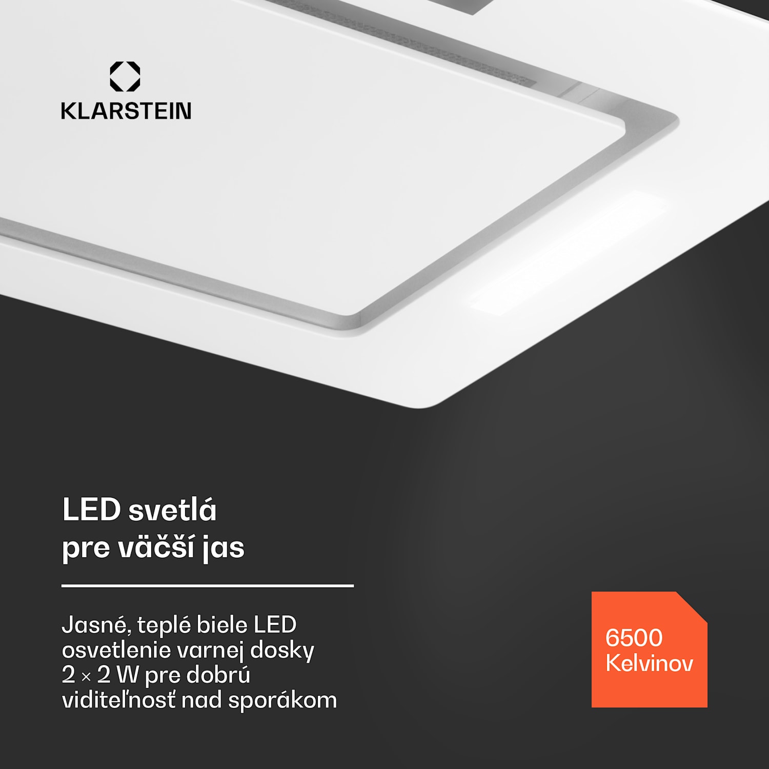 Hektor Eco, digestor, 72 cm, 466 m³/h, dotykové ovládanie, sklo 72 cm | Biela