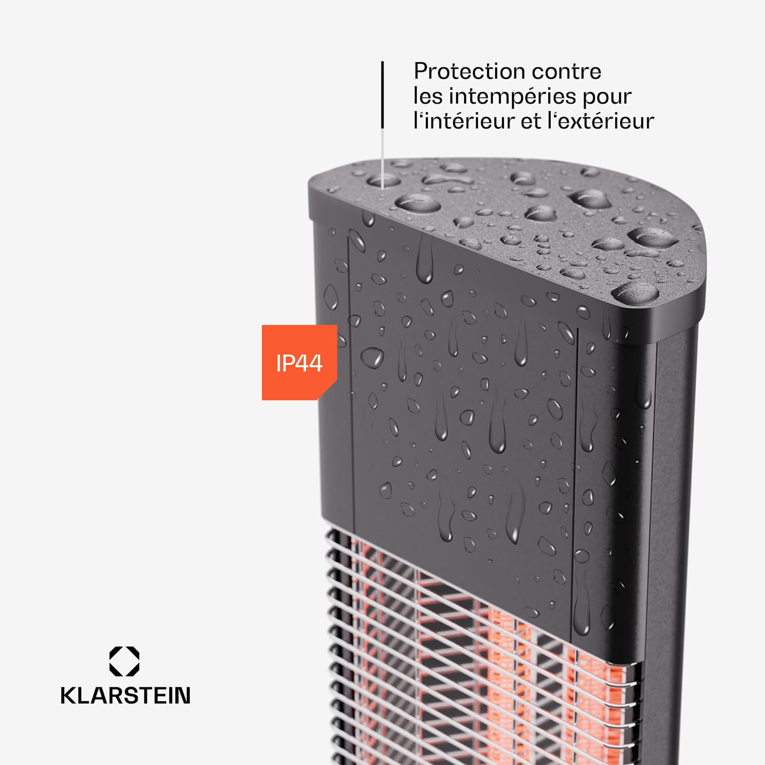 Chauffage Heat Guru Plus 3000 In & Out 3000 W télécommande 3 niveaux 3000 W | Noir