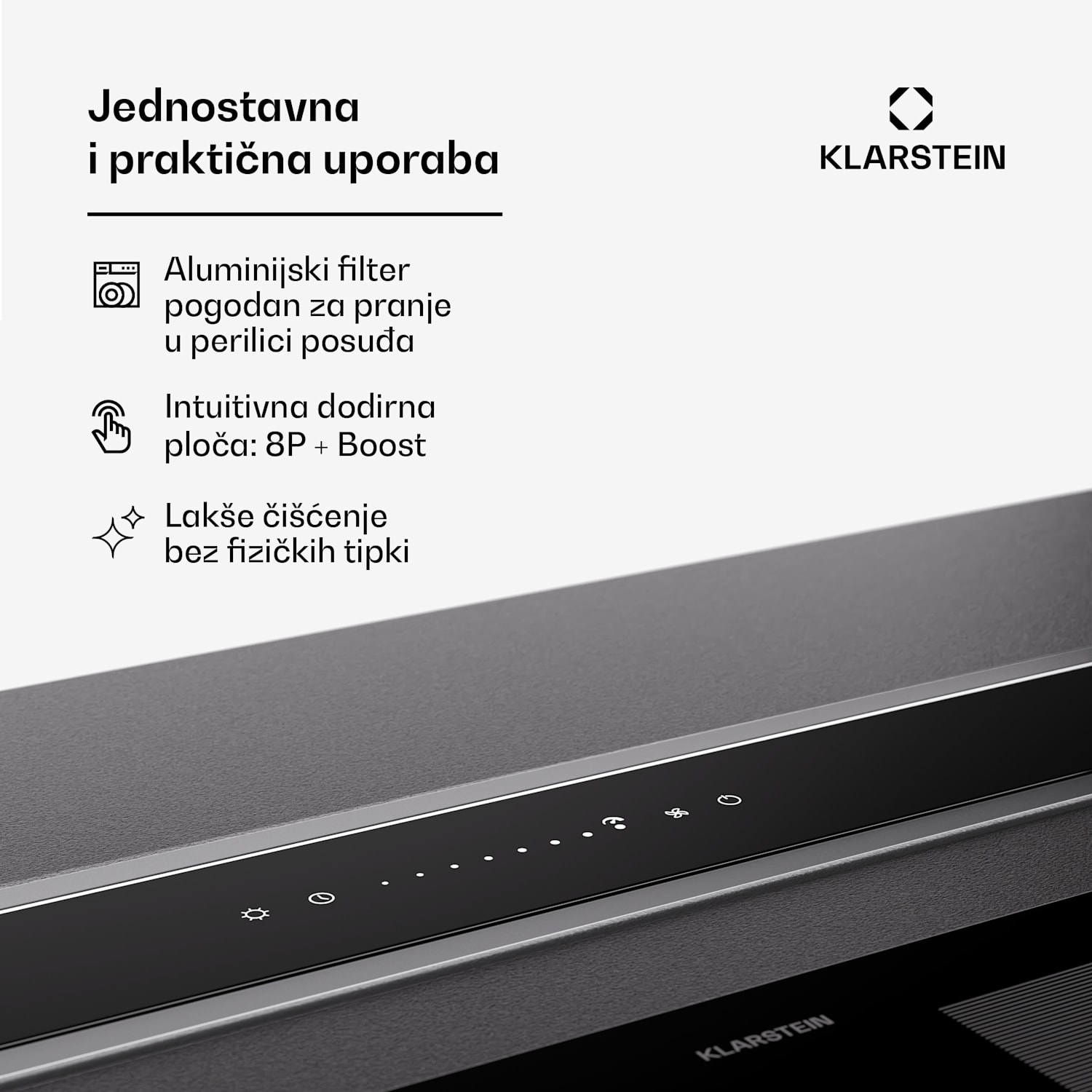 Royal Flush Eco Slim 60, napa, 60 cm, 650 m³/h, EEK A 