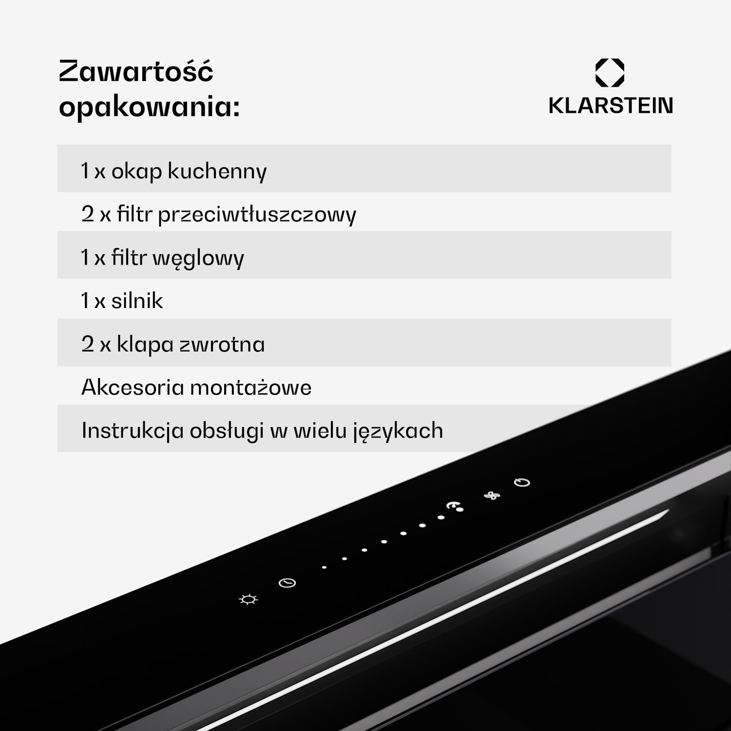 Royal Flush Eco 60, okap kuchenny blatowy, 60 cm, 650 m³/h, A 