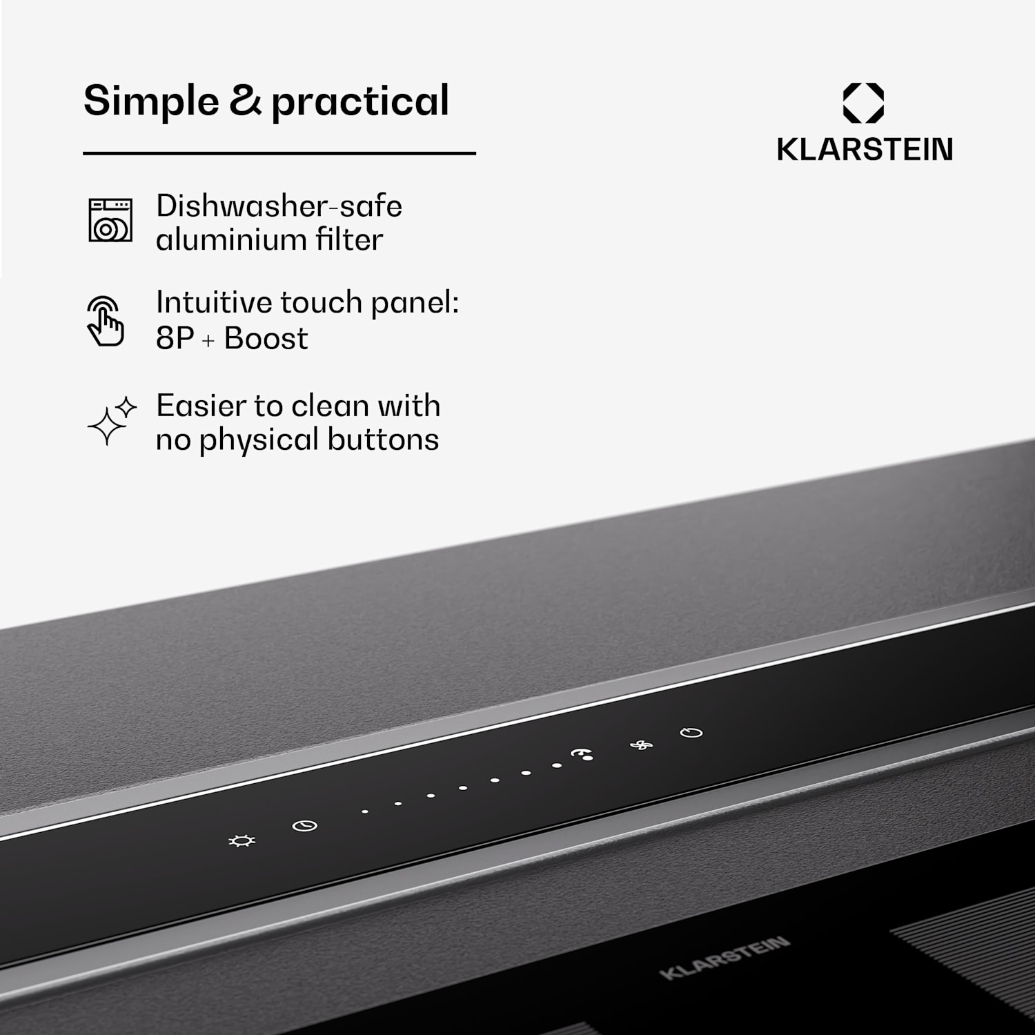 Royal Flush Eco Slim 60 -liesituuletin 60 cm 650 m³/h energiatehokkuusluokka A 