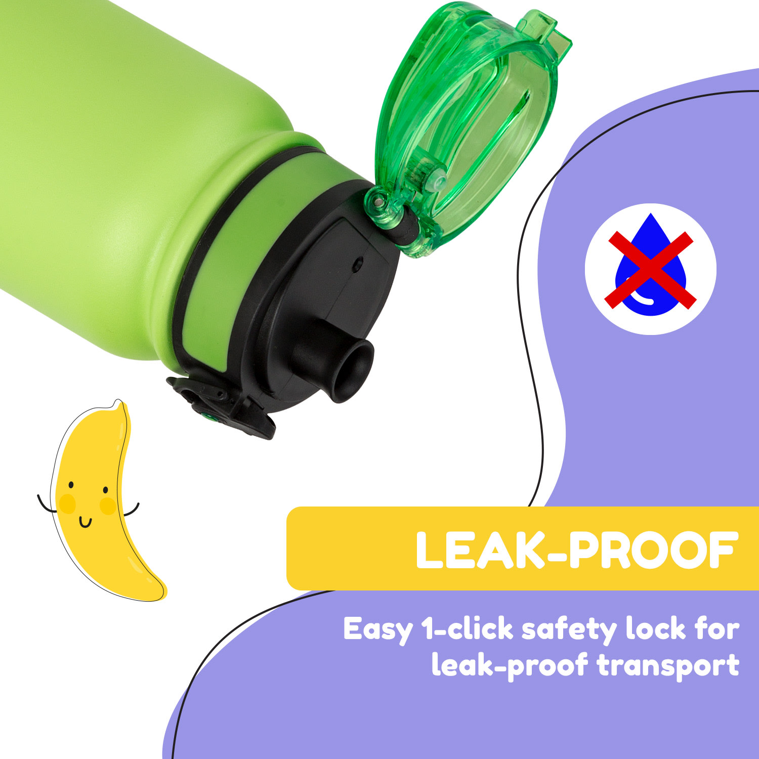 Wakaba termos 550 ml izrađen od nehrđajućeg čelika Tritan BPA-Free 