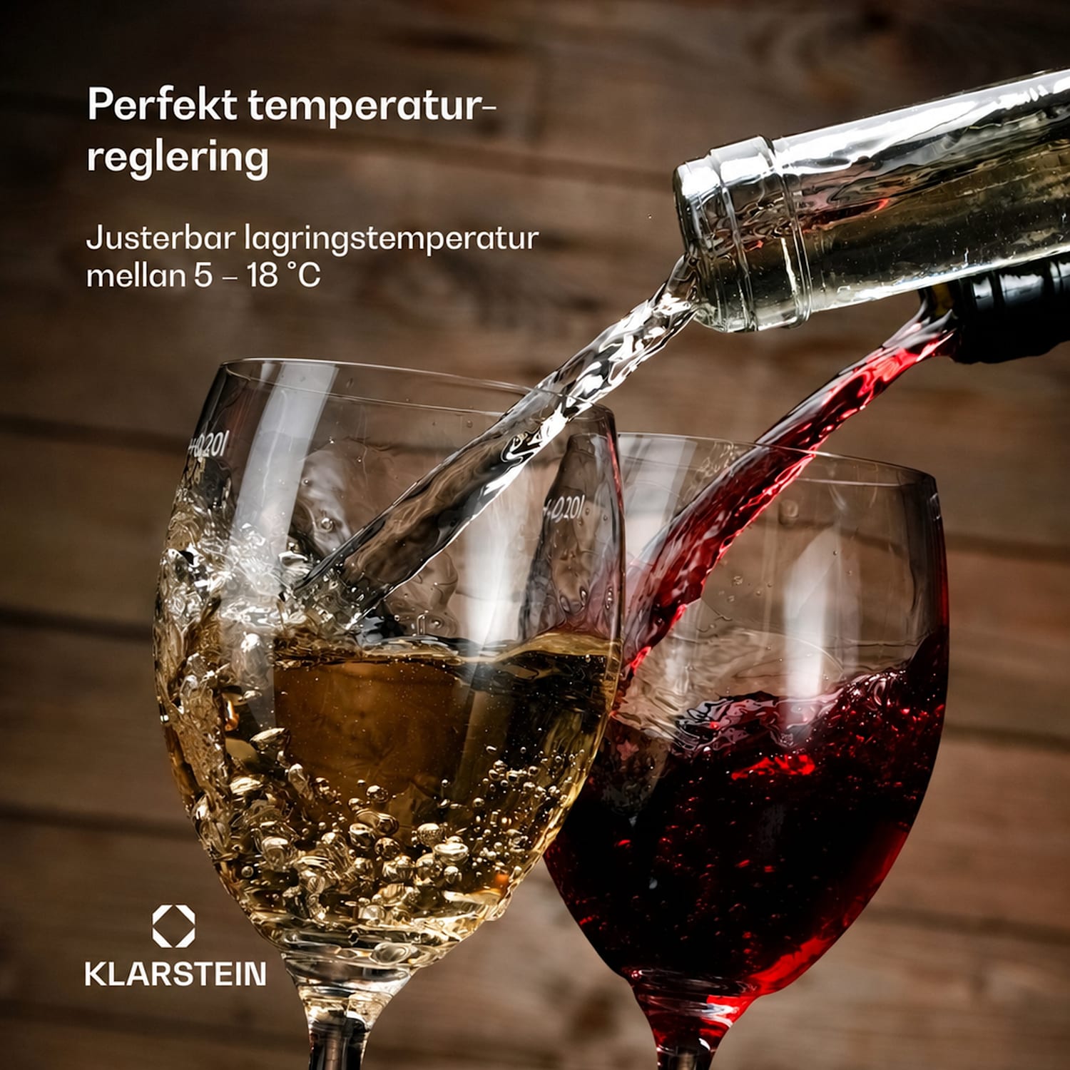Shiraz Premium Smart 12 Slim vinkyl för 12 flaskor 12 flaskor