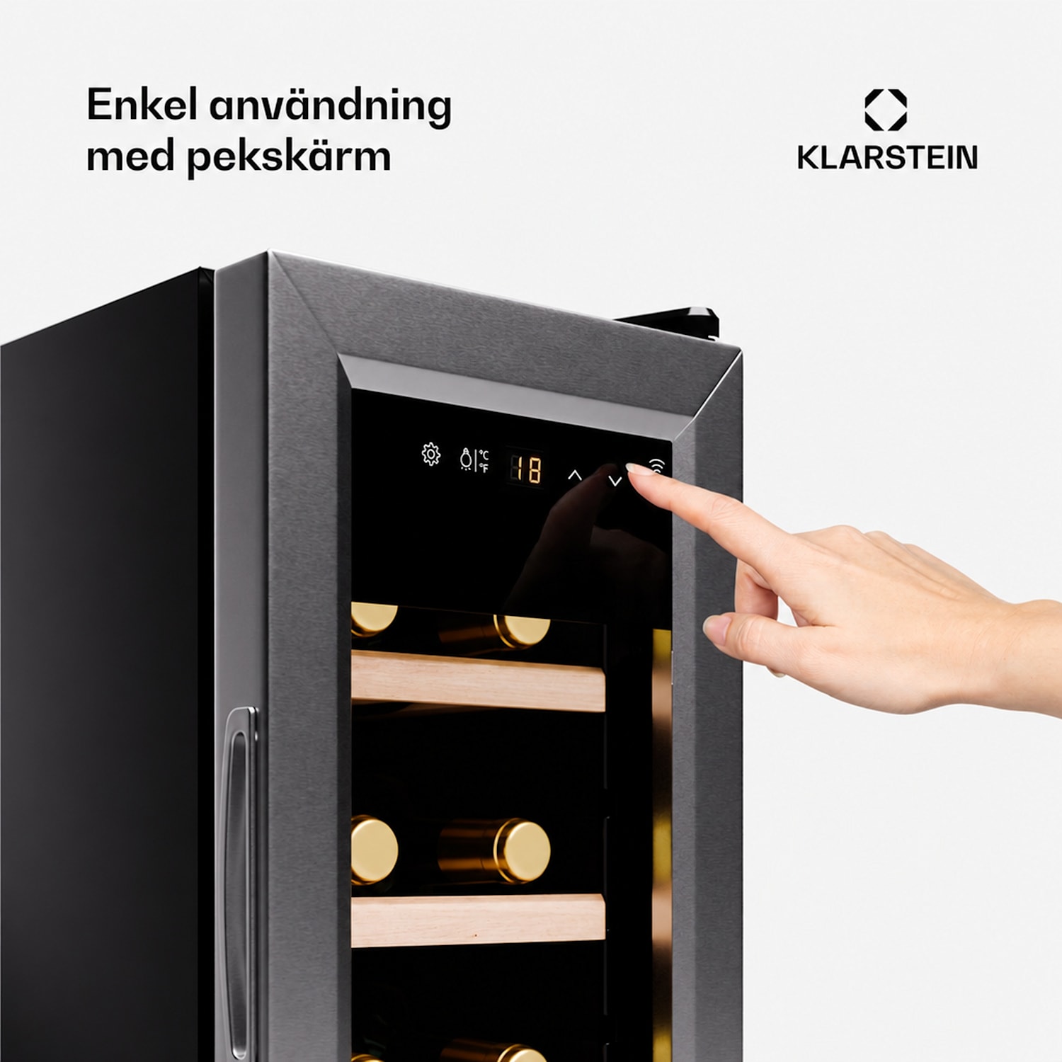 Shiraz Premium Smart 12 Slim vinkyl för 12 flaskor 12 flaskor