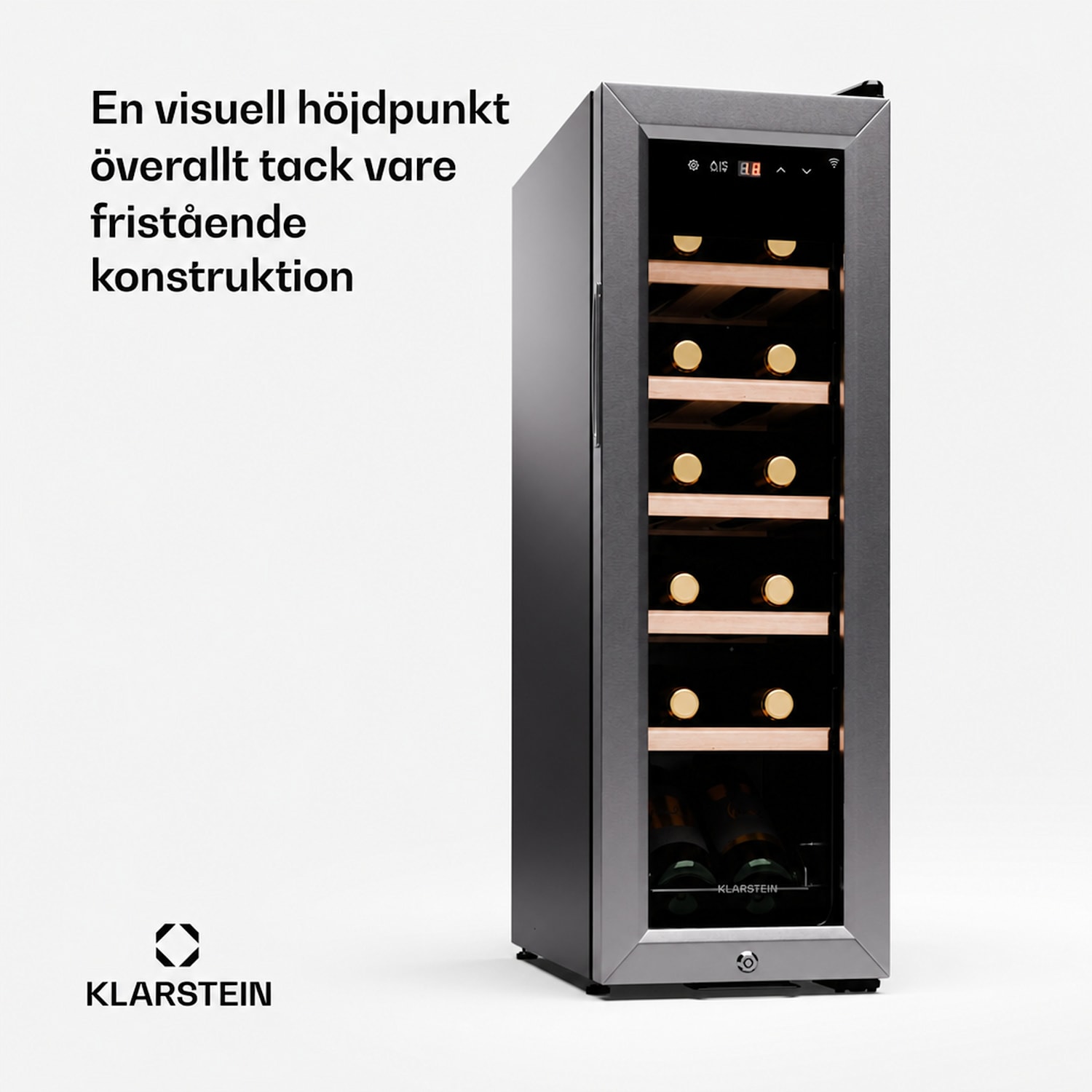 Shiraz Premium Smart 12 Slim vinkyl för 12 flaskor 12 flaskor