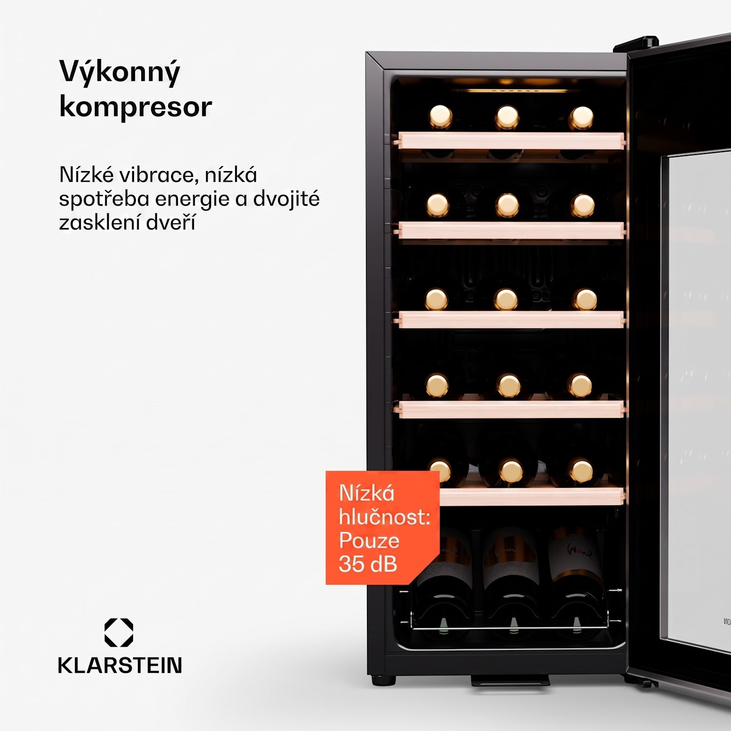 Shiraz Premium Smart 18, vinotéka na 18 lahví 18 lahví