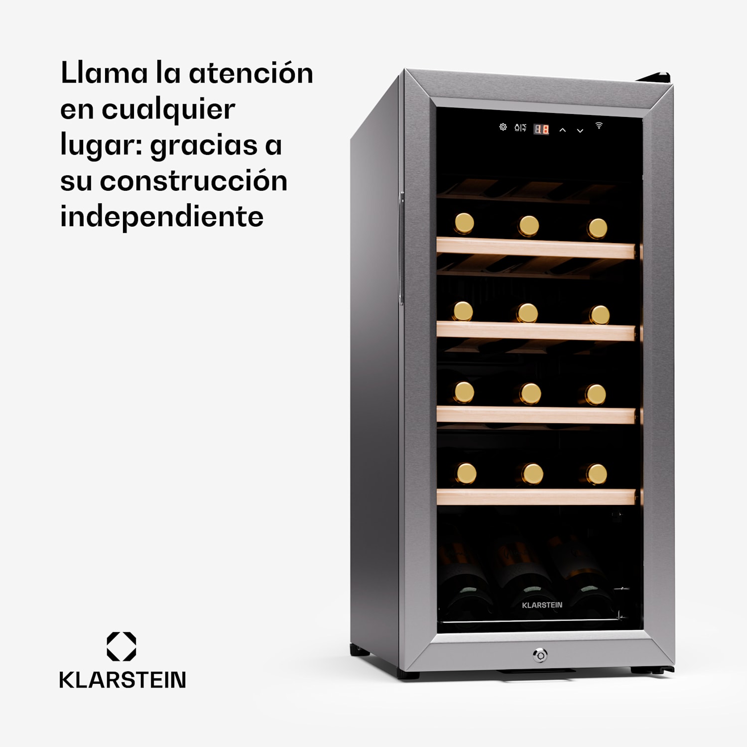 Shiraz Premium Smart 18 Slim nevera para vino  18 botellas