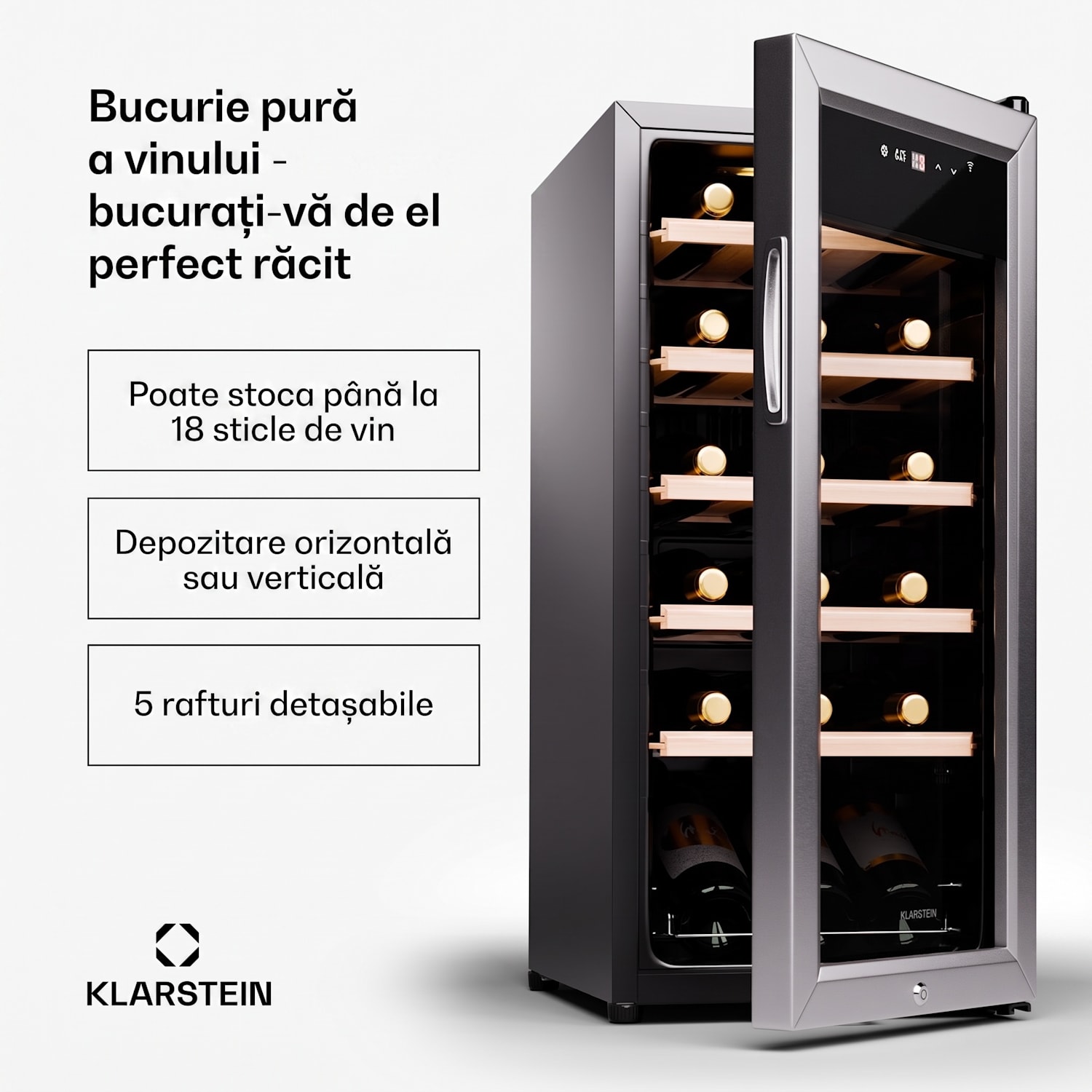 Shiraz Premium Smart 18, Frigider pentru vin pentru 18 sticle 18 sticle