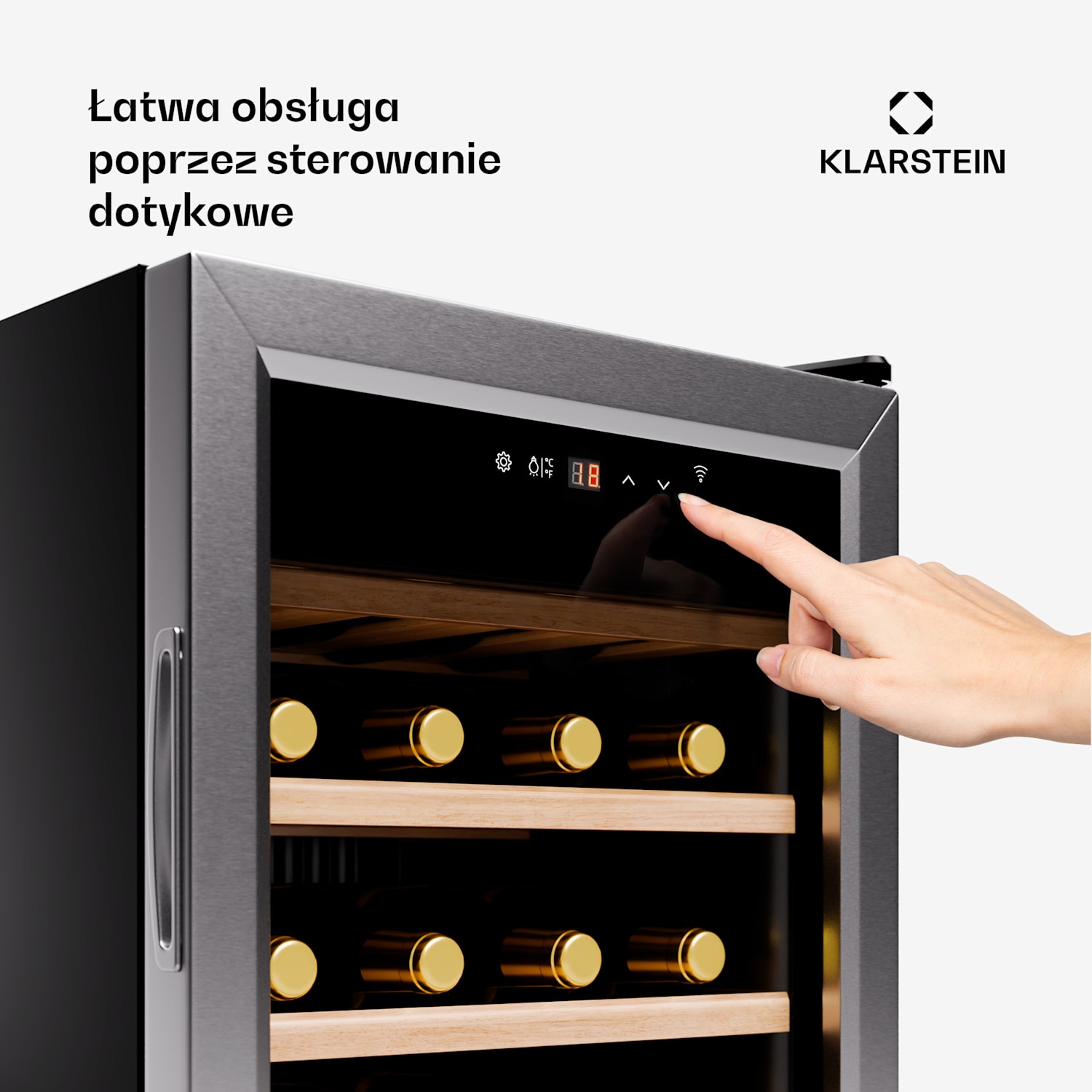 Shiraz Premium Smart 24 chłodziarka na wino 24 butelki