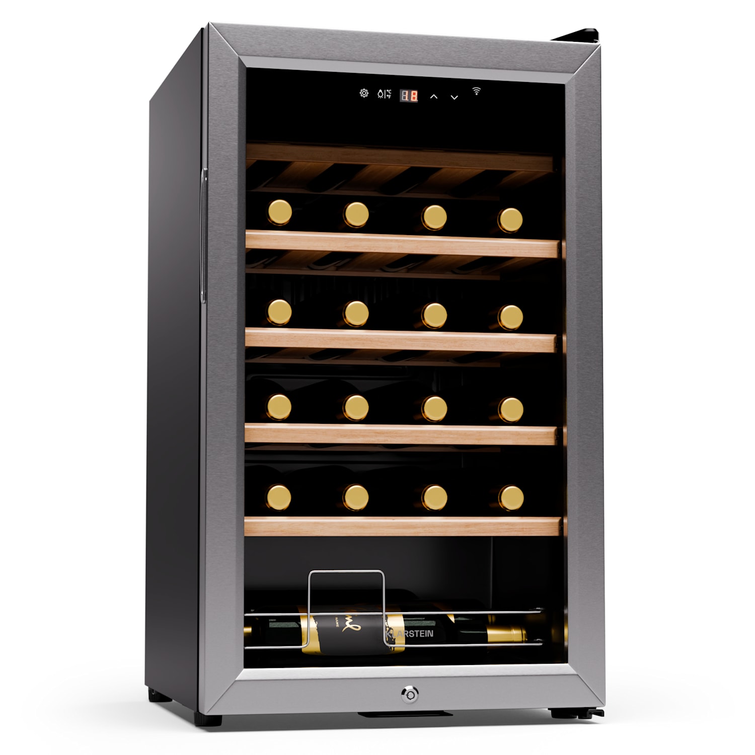 Shiraz Premium Smart 24 Nevera para vino 24 botellas Temperatura regulable Iluminación LED Control Wifi Pantalla táctil 24 botellas