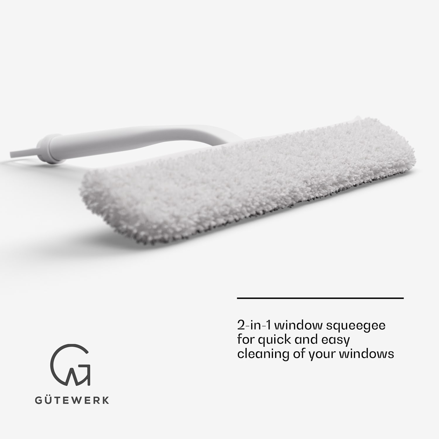Чистачка за прозорци, Blaze 2 в 1, 23 см, силиконова чистачка, покритие от микрофибър 