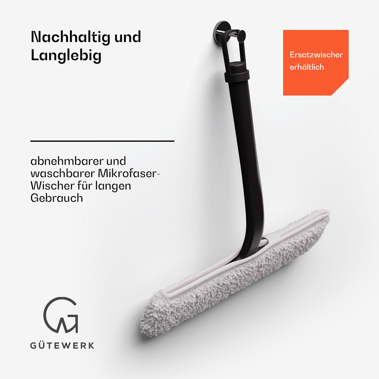Blaze 2-in-1-Fensterwischer 28 cm Silikonabzieher Mikrofaserüberzug 