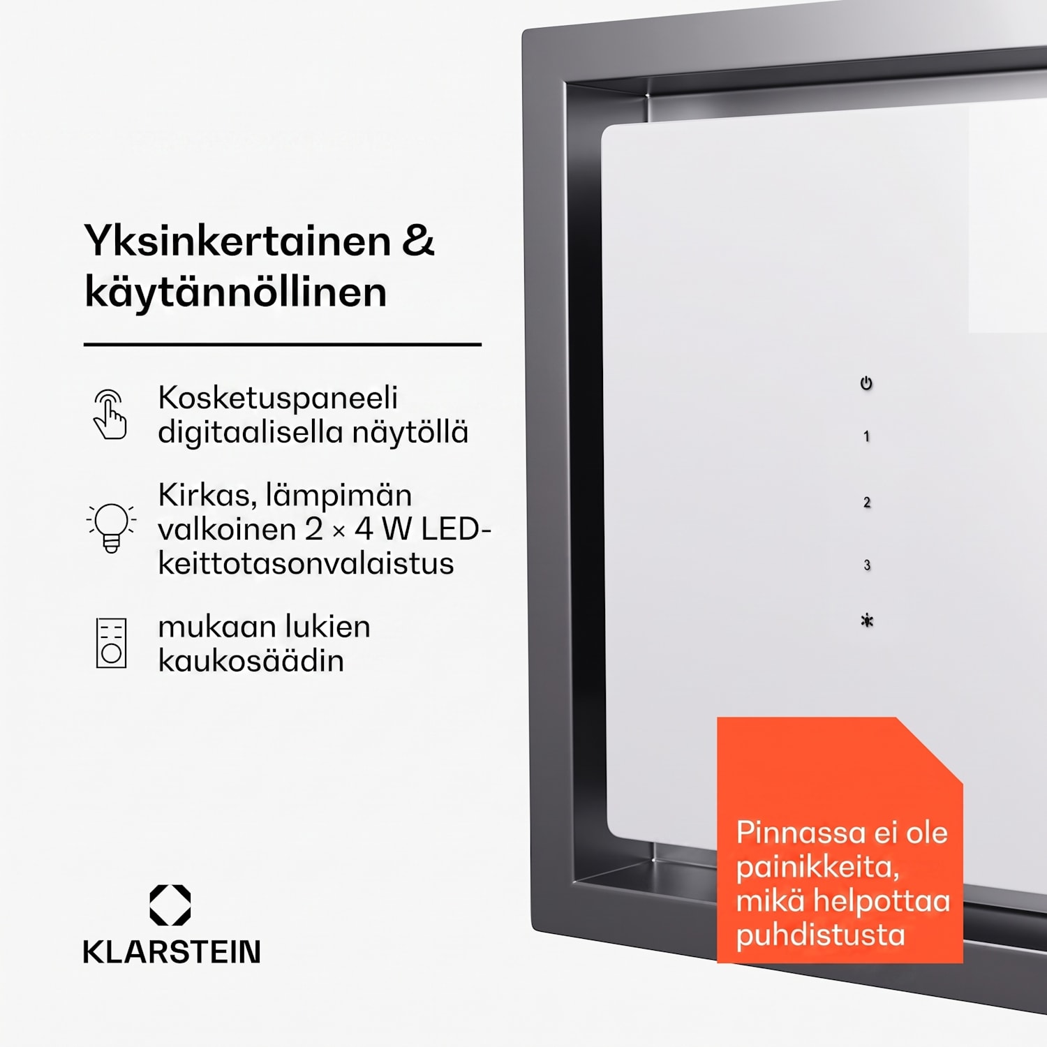 High Line Eco 90 kattotuuletin 90 cm 436 m³/h portaallinen kaukosäädin ambient-valo 90 cm | Valkoinen