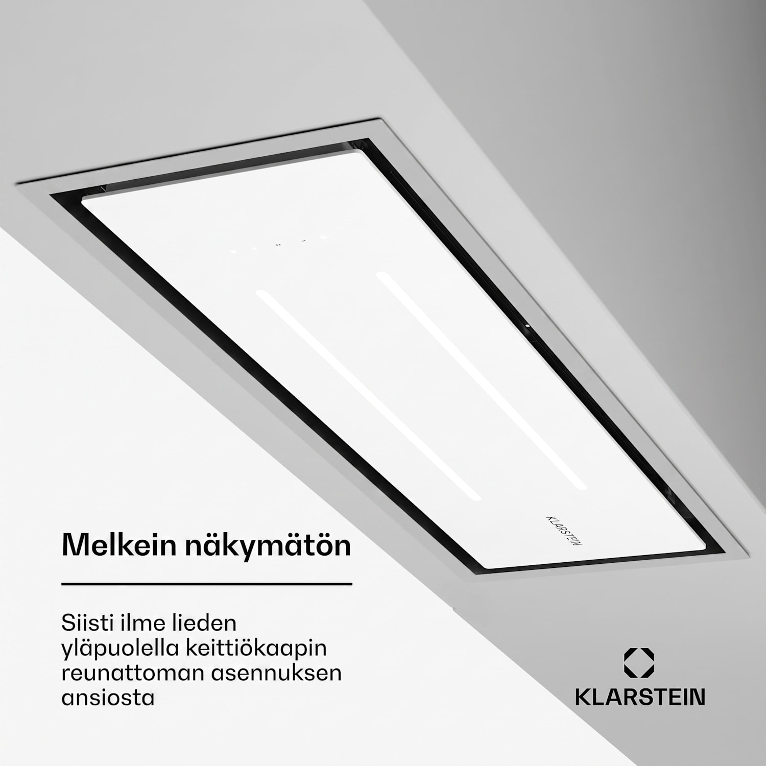High Line Eco 90 kattotuuletin 90 cm 436 m³/h portaallinen kaukosäädin ambient-valo 90 cm | Valkoinen
