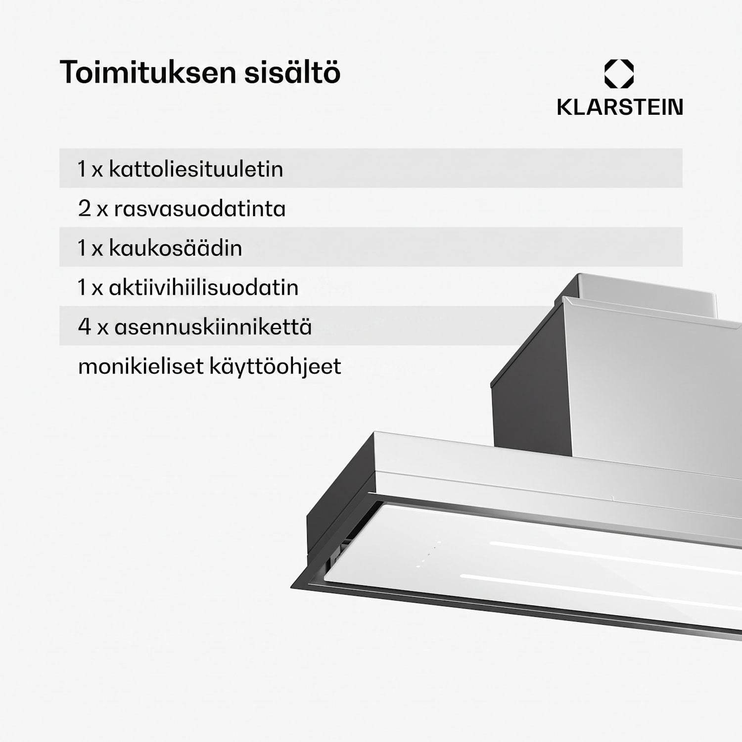 High Line Eco 90 kattotuuletin 90 cm 436 m³/h portaallinen kaukosäädin ambient-valo 90 cm | Valkoinen