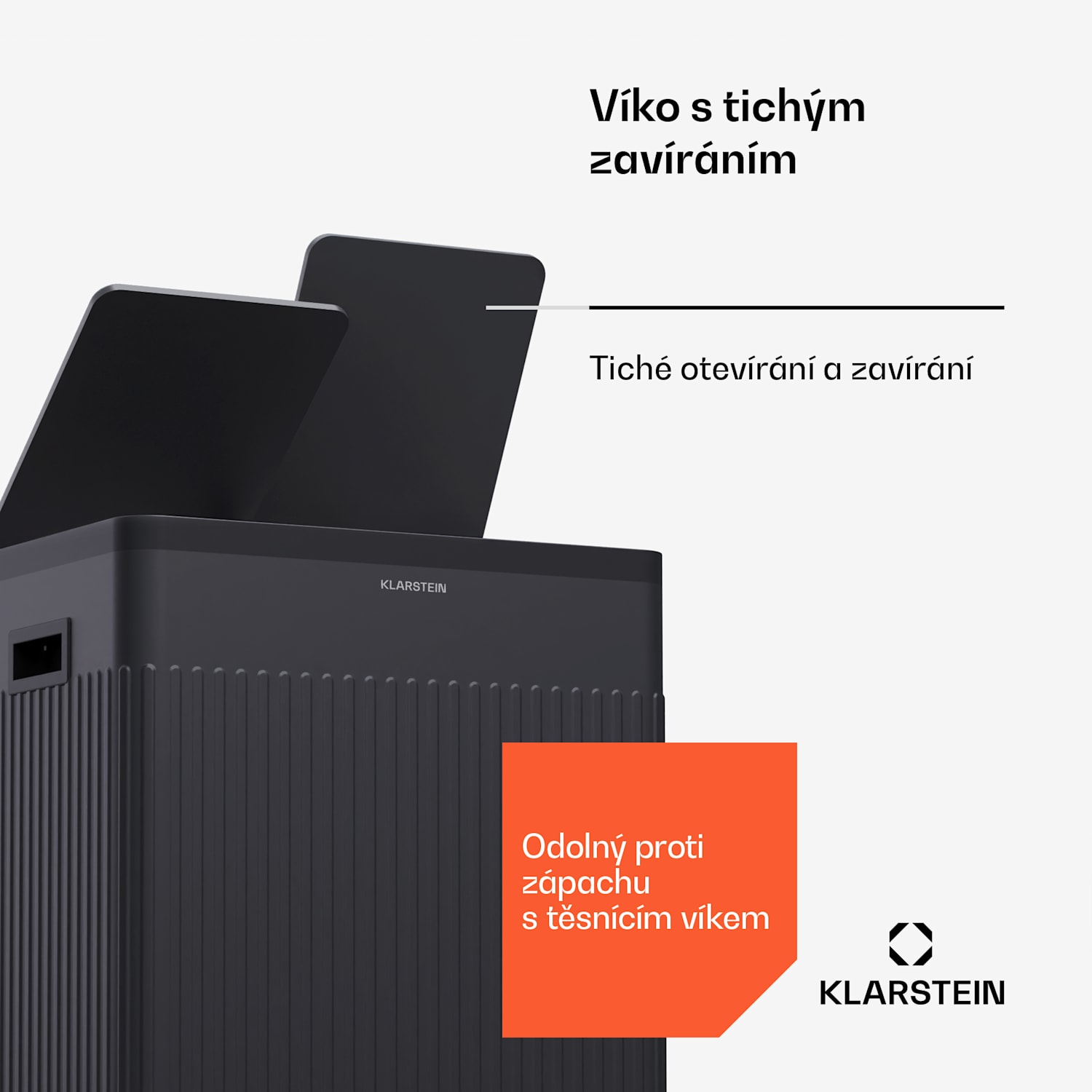 Grama 40, pedálový koš, 40 L/2x20 L, bezhlučný, PP plast, retro