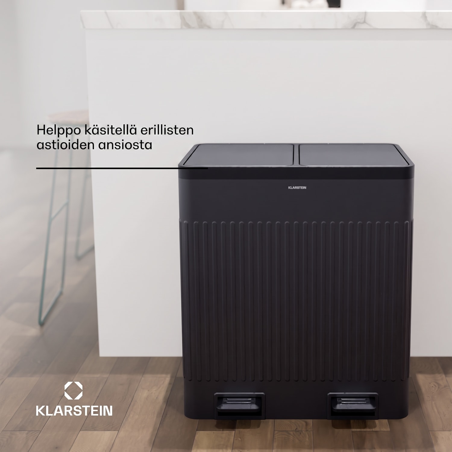 Grama 40 poljinroskis 40 l / 2 x 20 l meluton PP retro 40 l | Musta